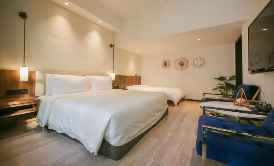 Bed in Xishang Yunjian Holiday Hotel