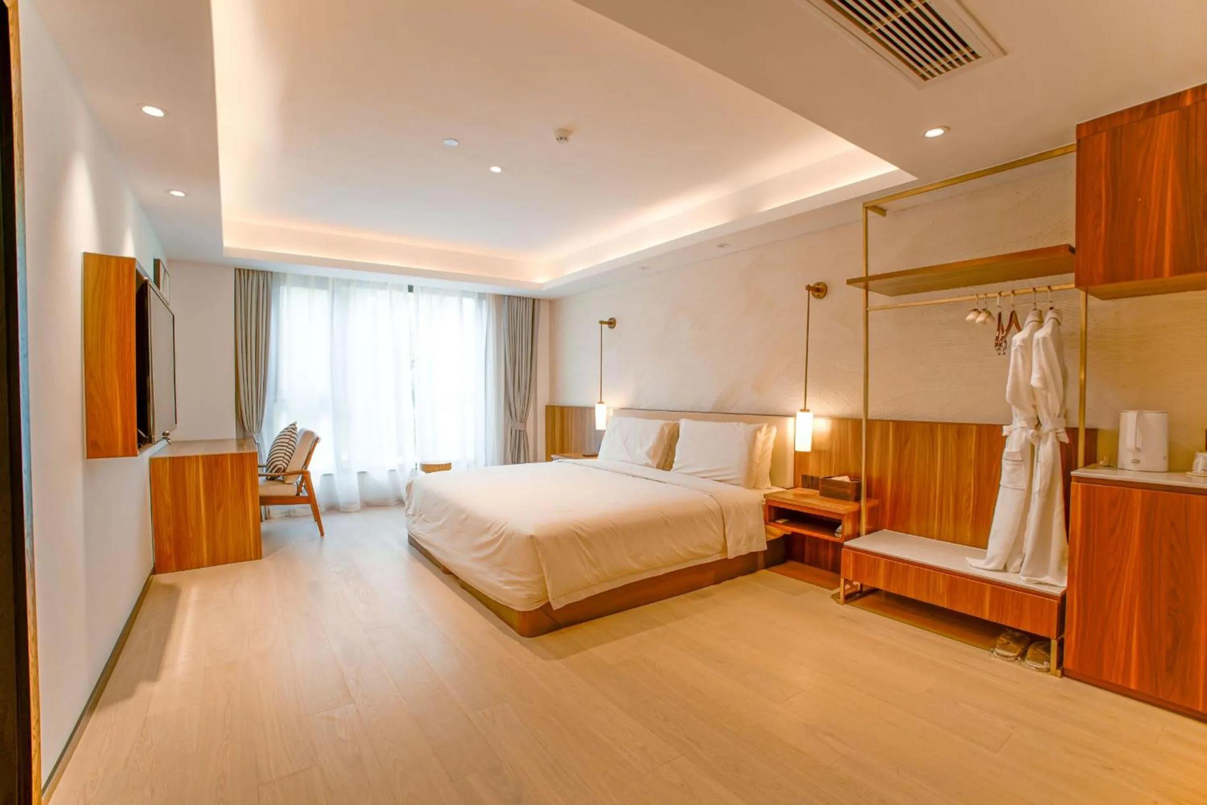 Bed in Xishang Yunjian Holiday Hotel