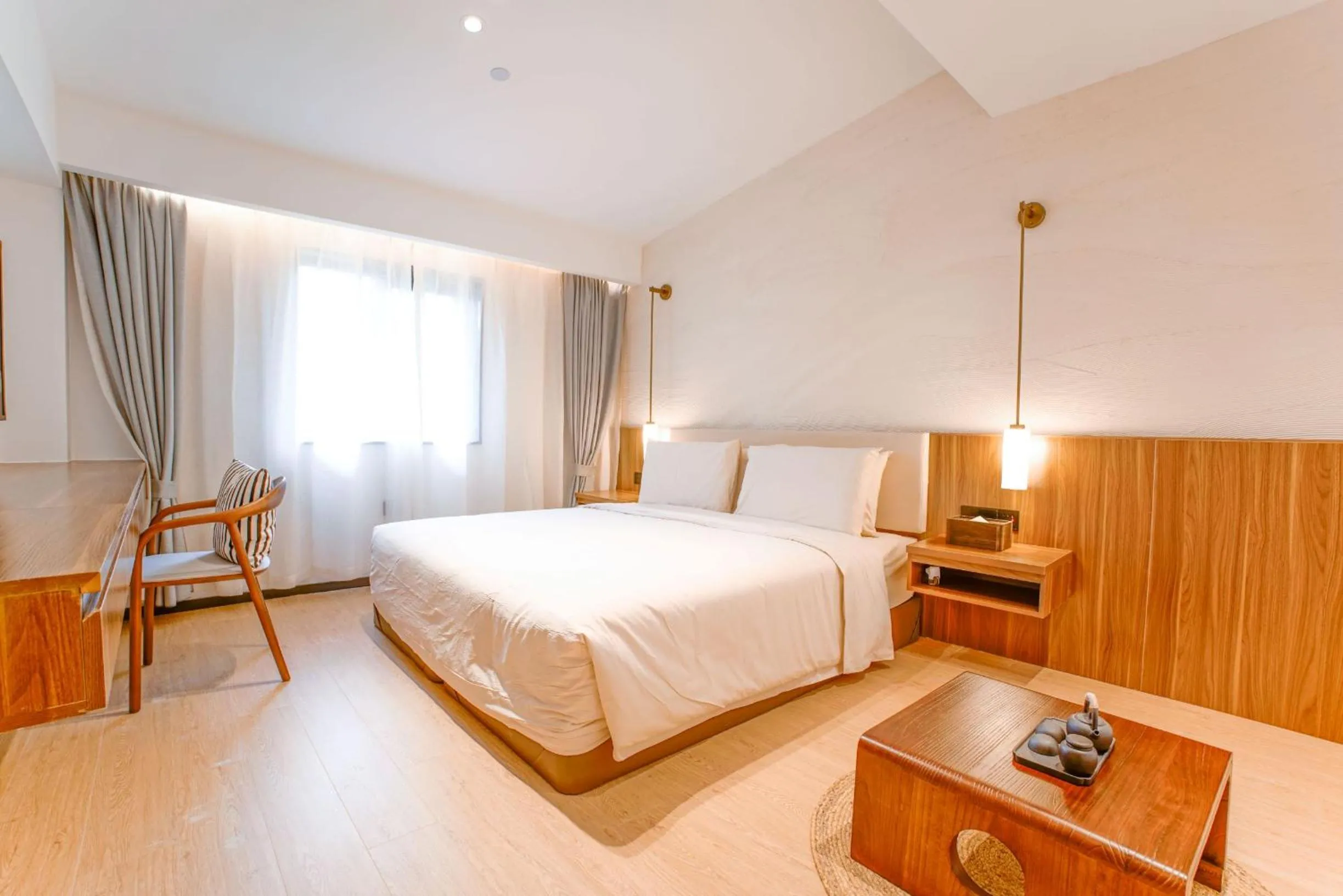 Bed in Xishang Yunjian Holiday Hotel