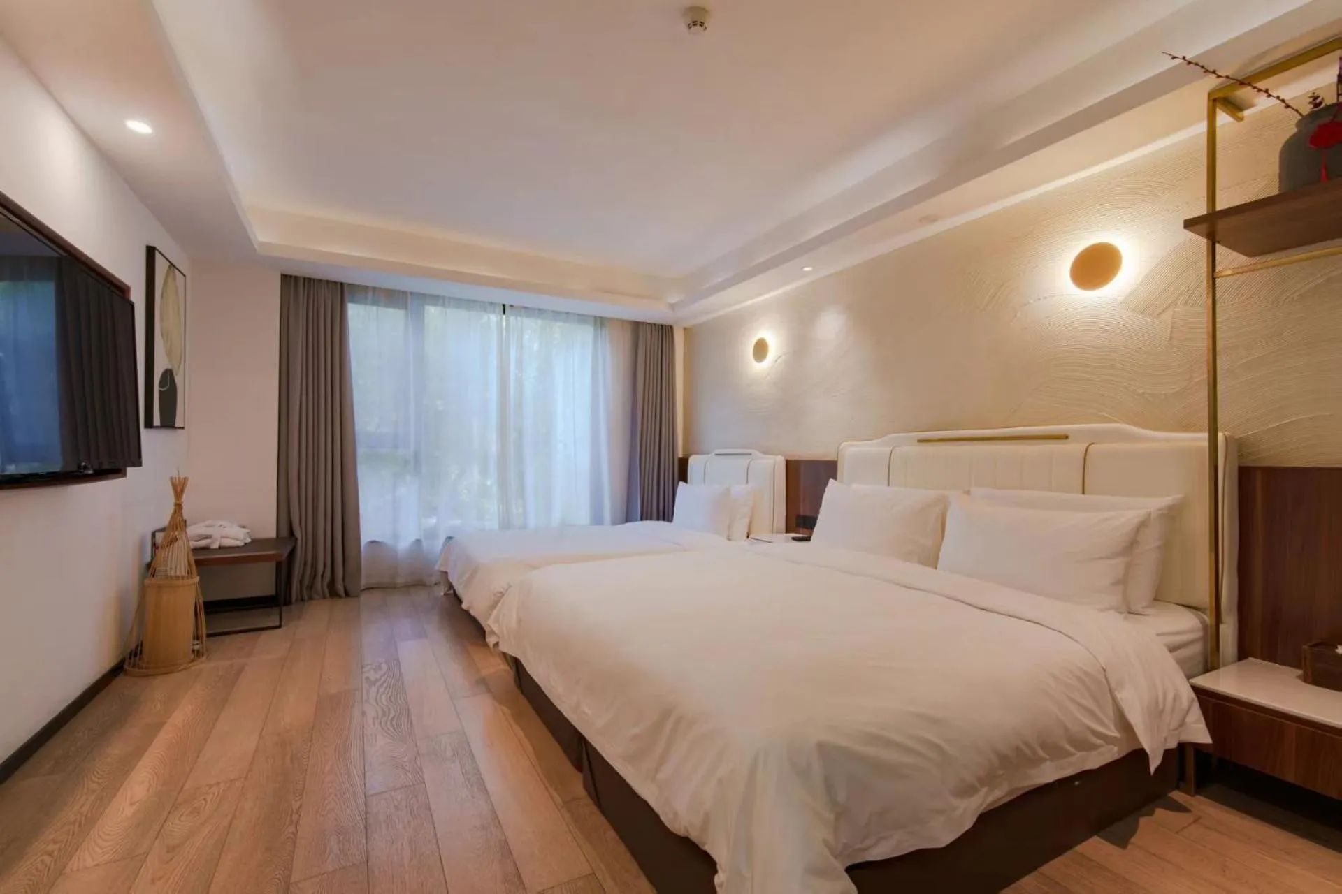 Bed in Xishang Yunjian Holiday Hotel
