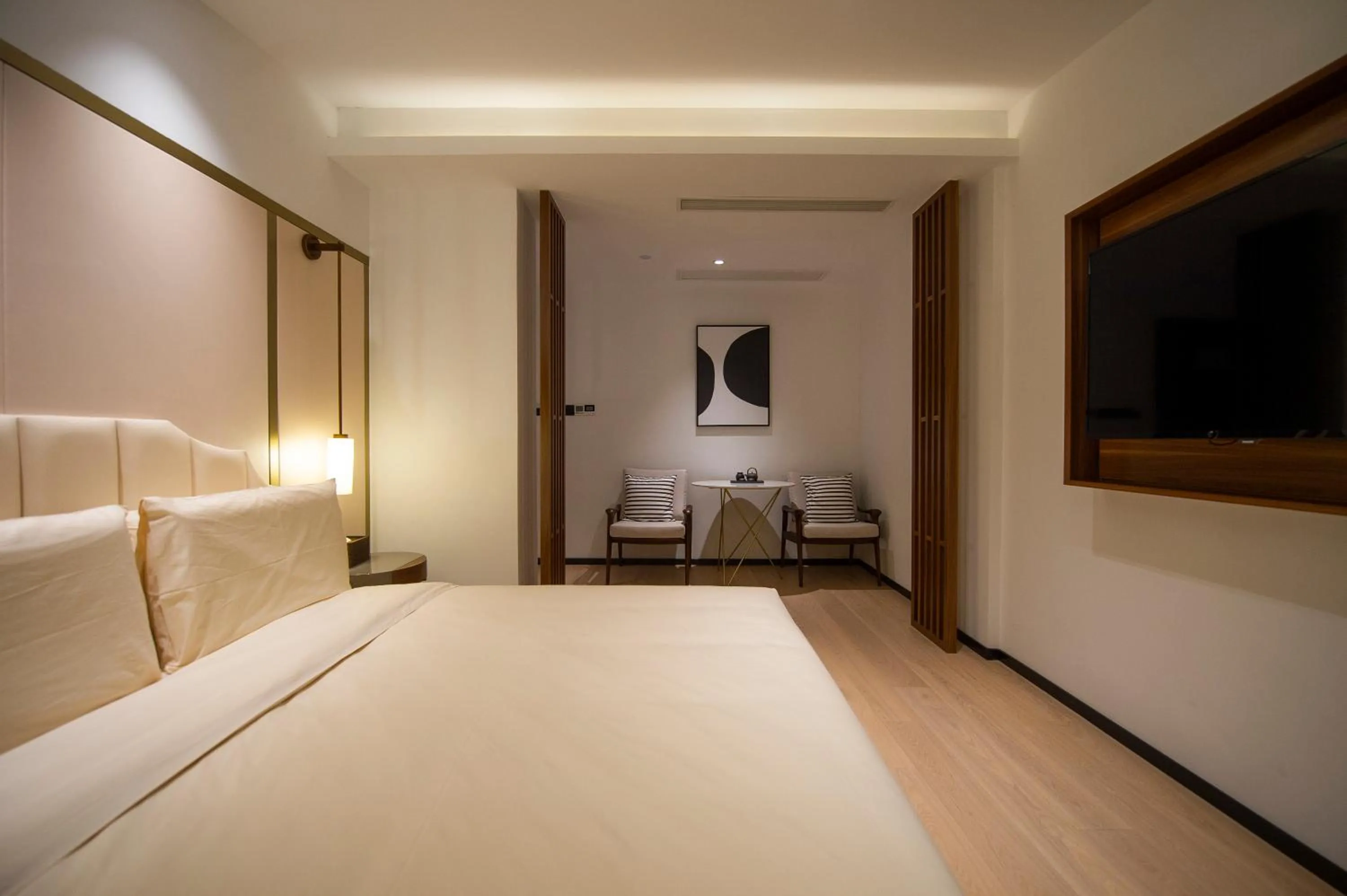 Bed in Xishang Yunjian Holiday Hotel