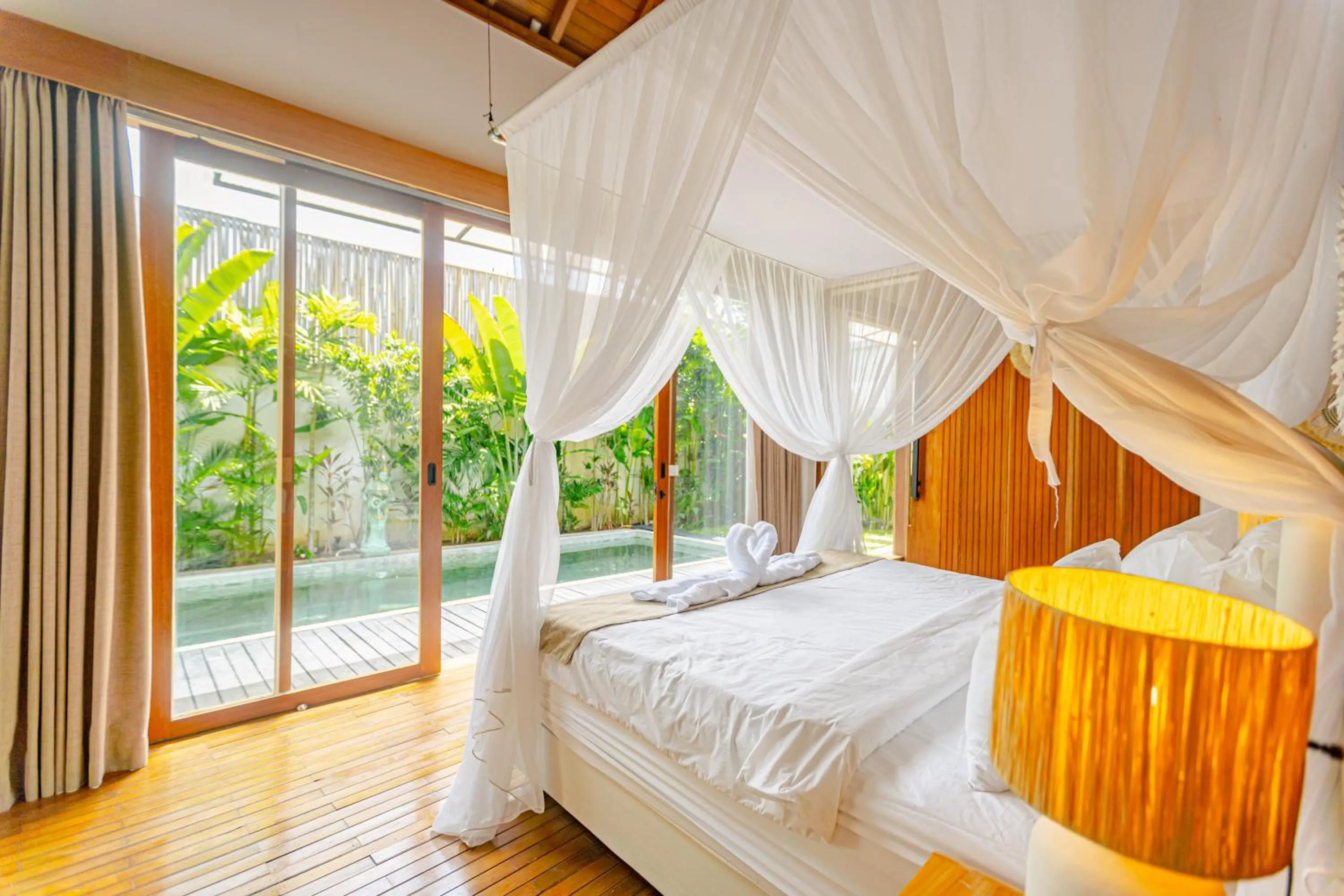 Bed in Mya Harmony Villas Seminyak