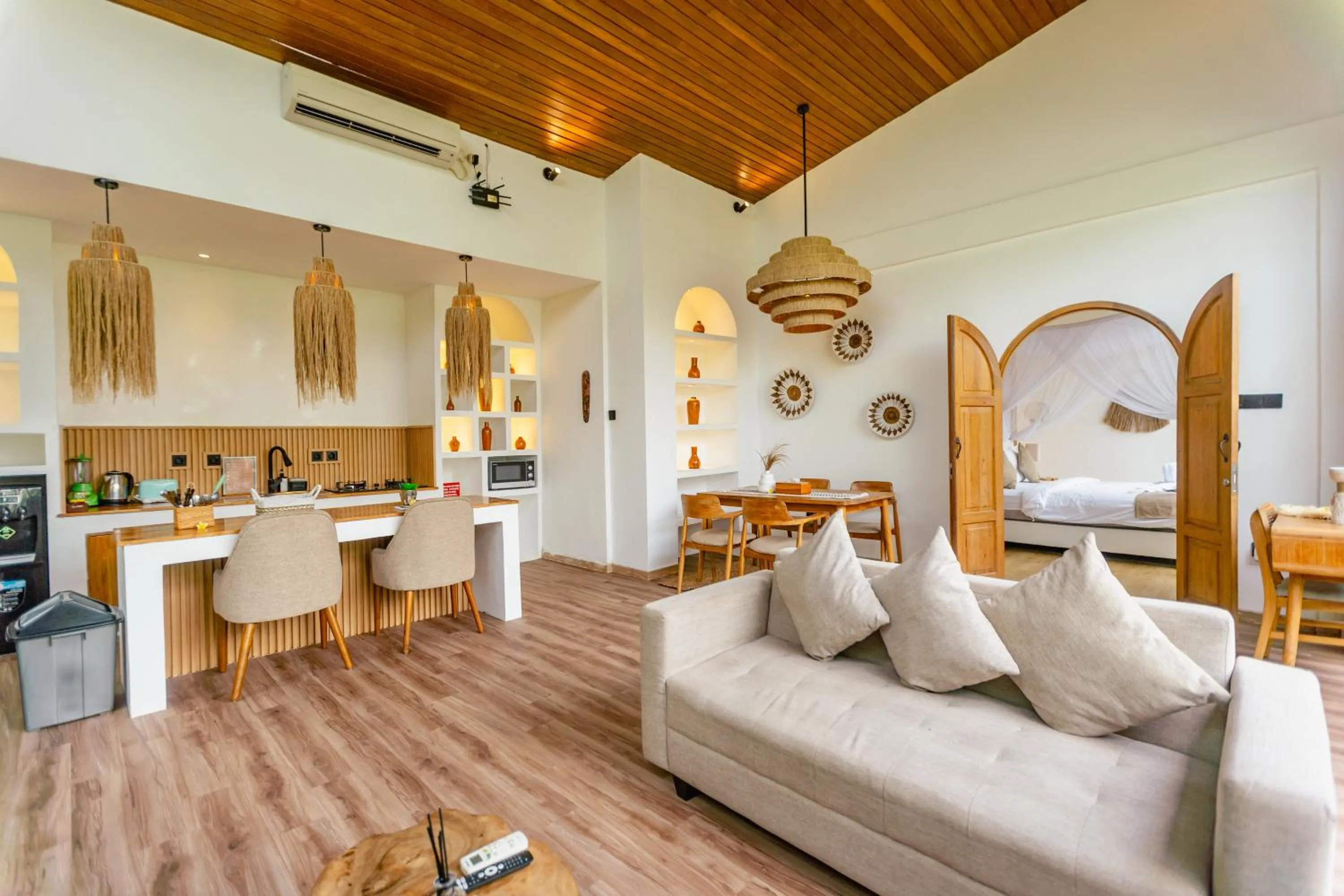 Kitchen or kitchenette in Mya Harmony Villas Seminyak