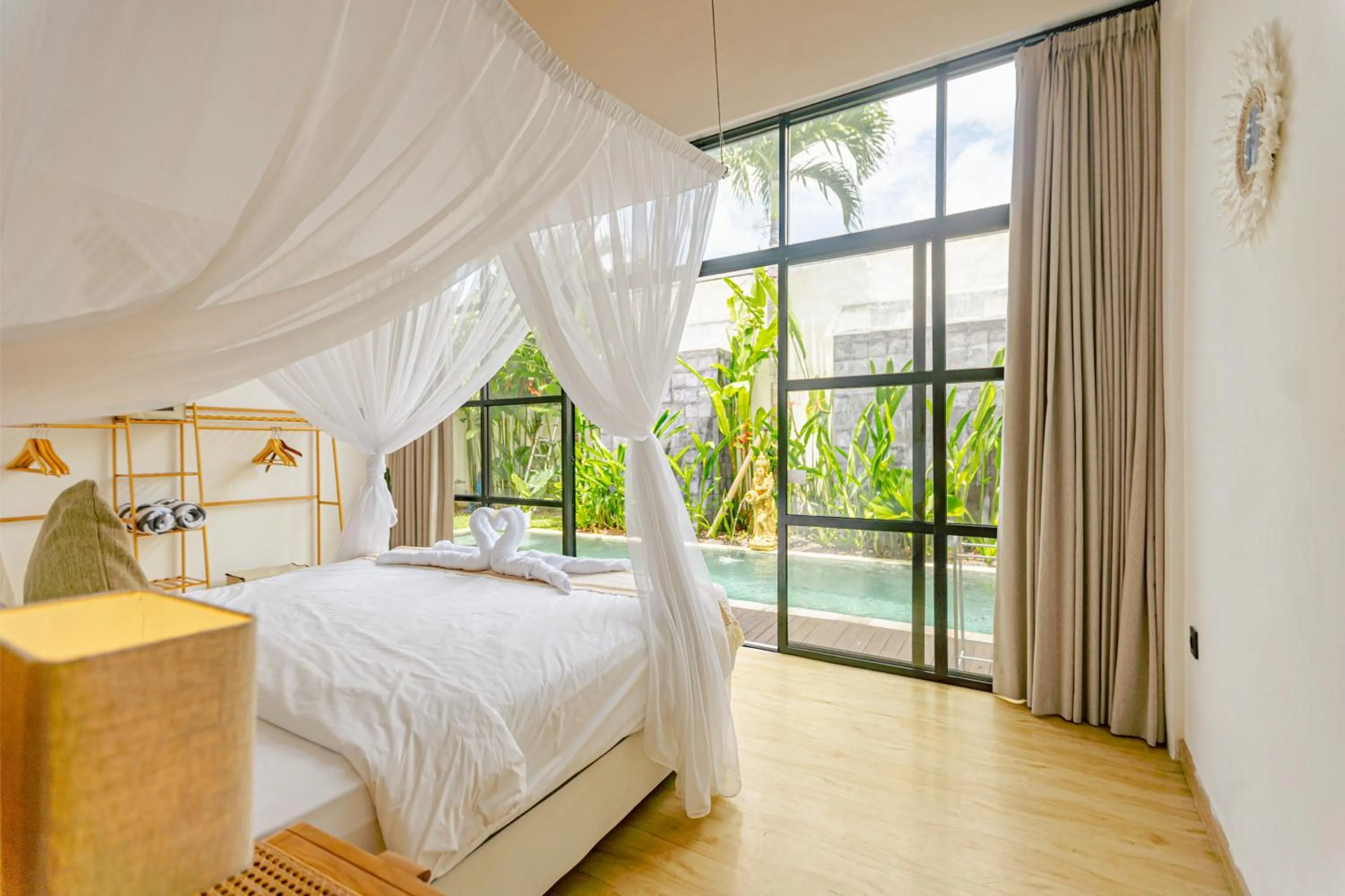Bed in Mya Harmony Villas Seminyak