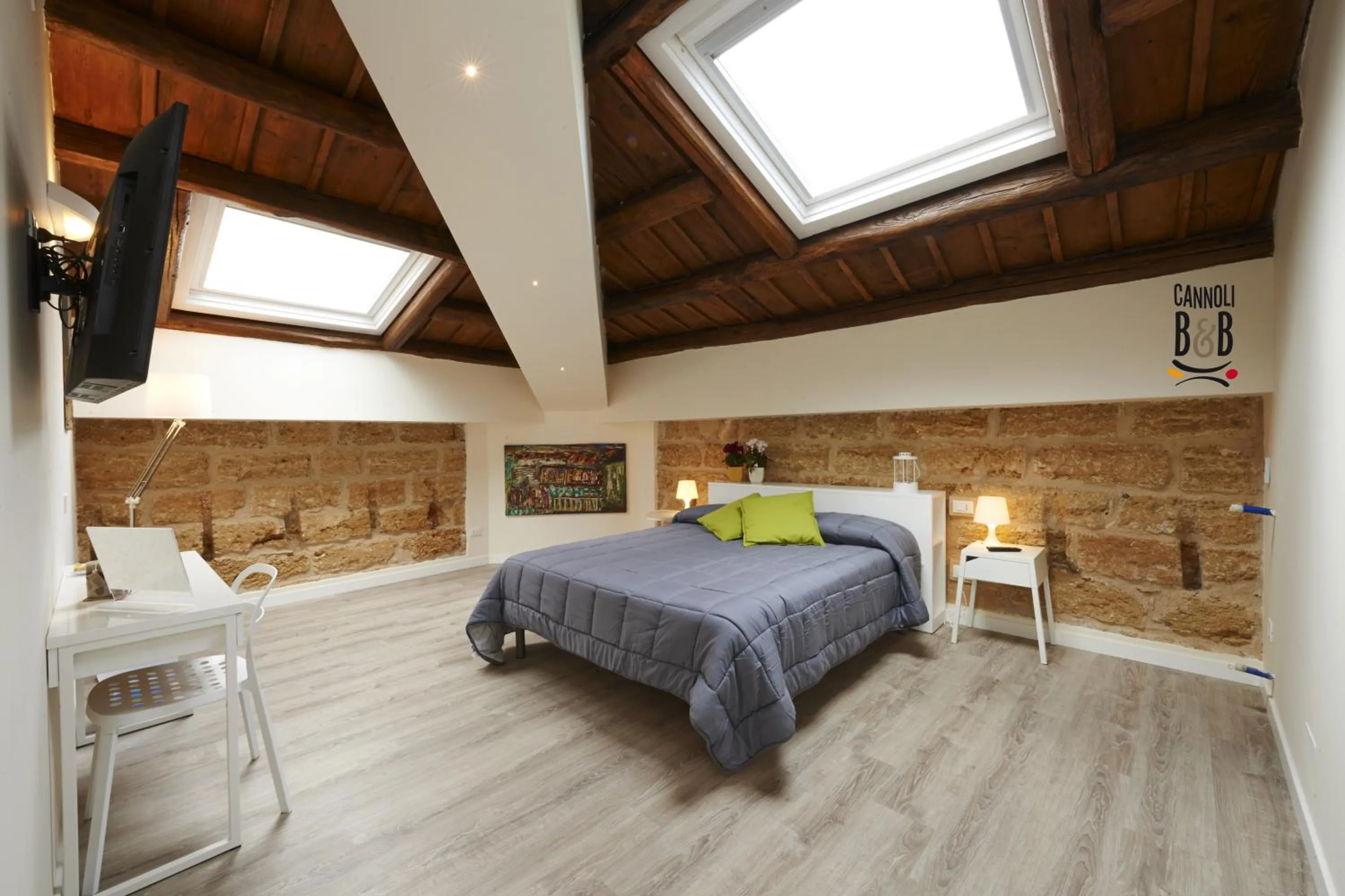 Bedroom, Bed in B&B Cannoli