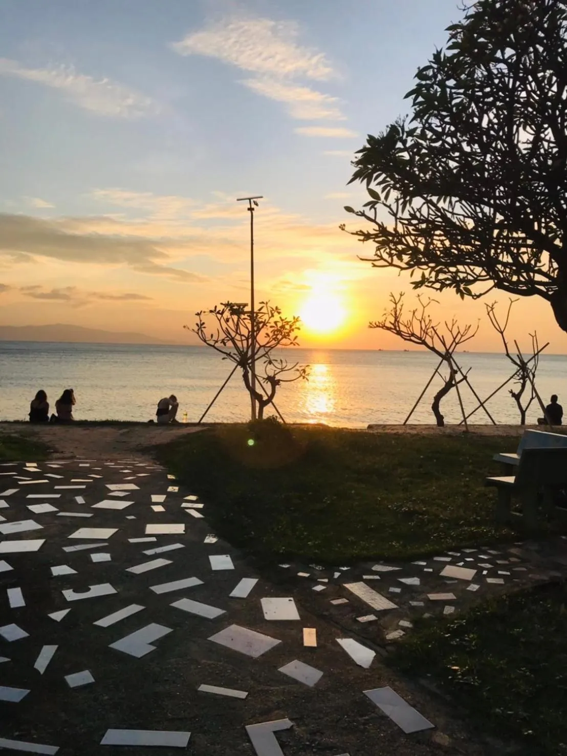 Sunset in Charung by The Sea