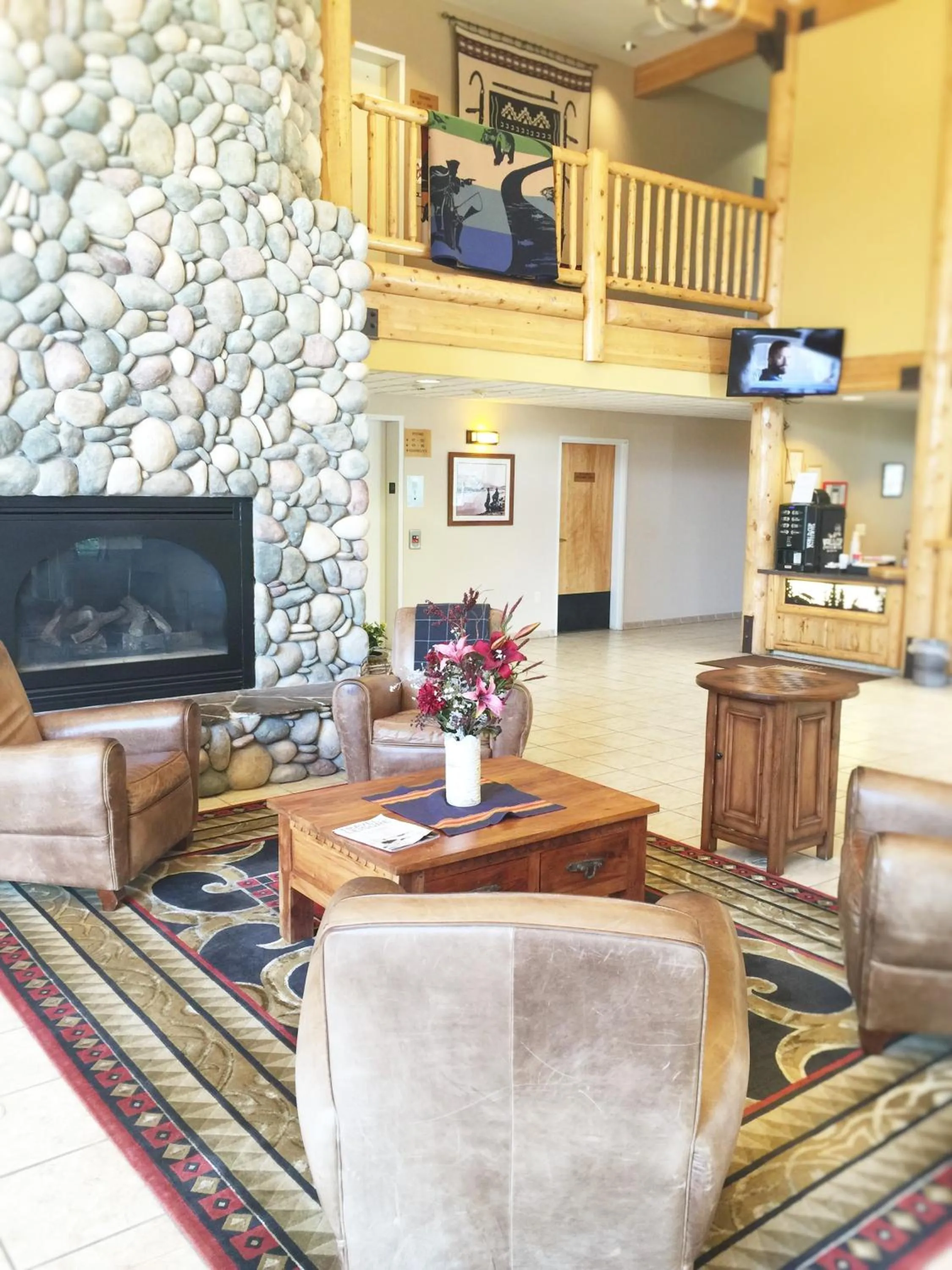 Lobby or reception in River Lodge and Cabins