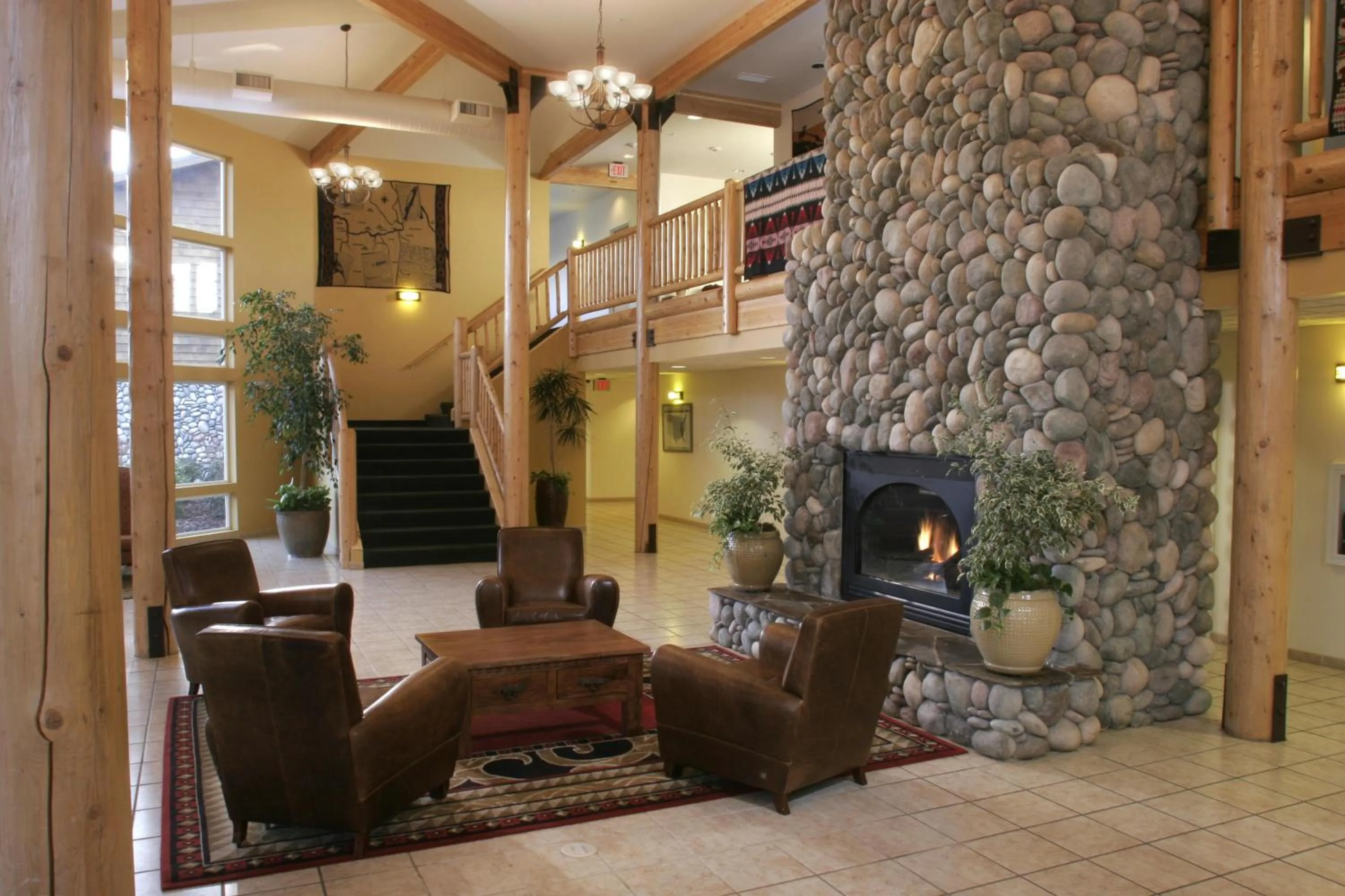 Lobby or reception in River Lodge and Cabins