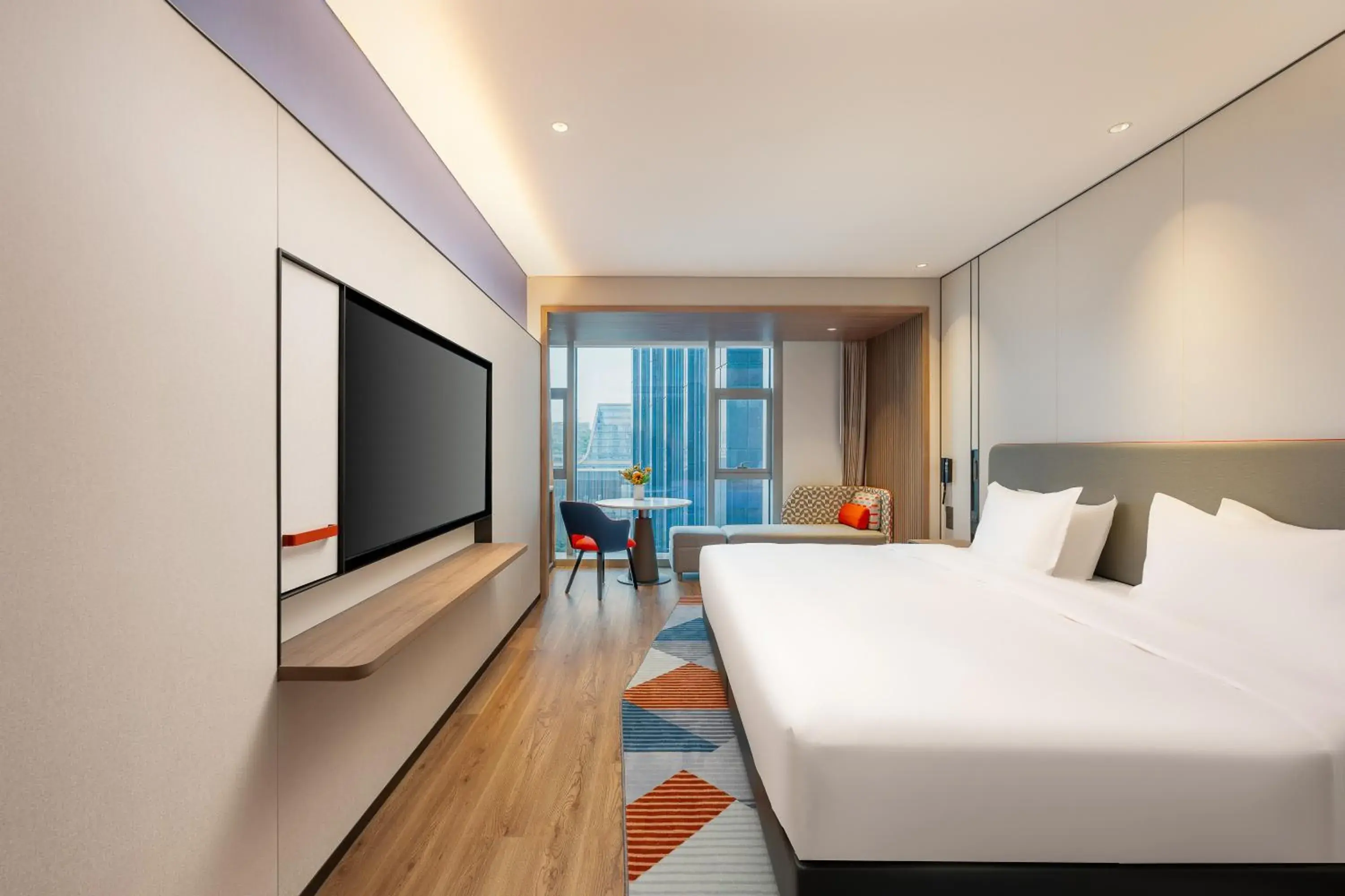 Bedroom, Bed in Holiday Inn Express Shenzhen Guangming by IHG Bedroom, Bed in Holiday Inn Express Shenzhen Guangming by IHG