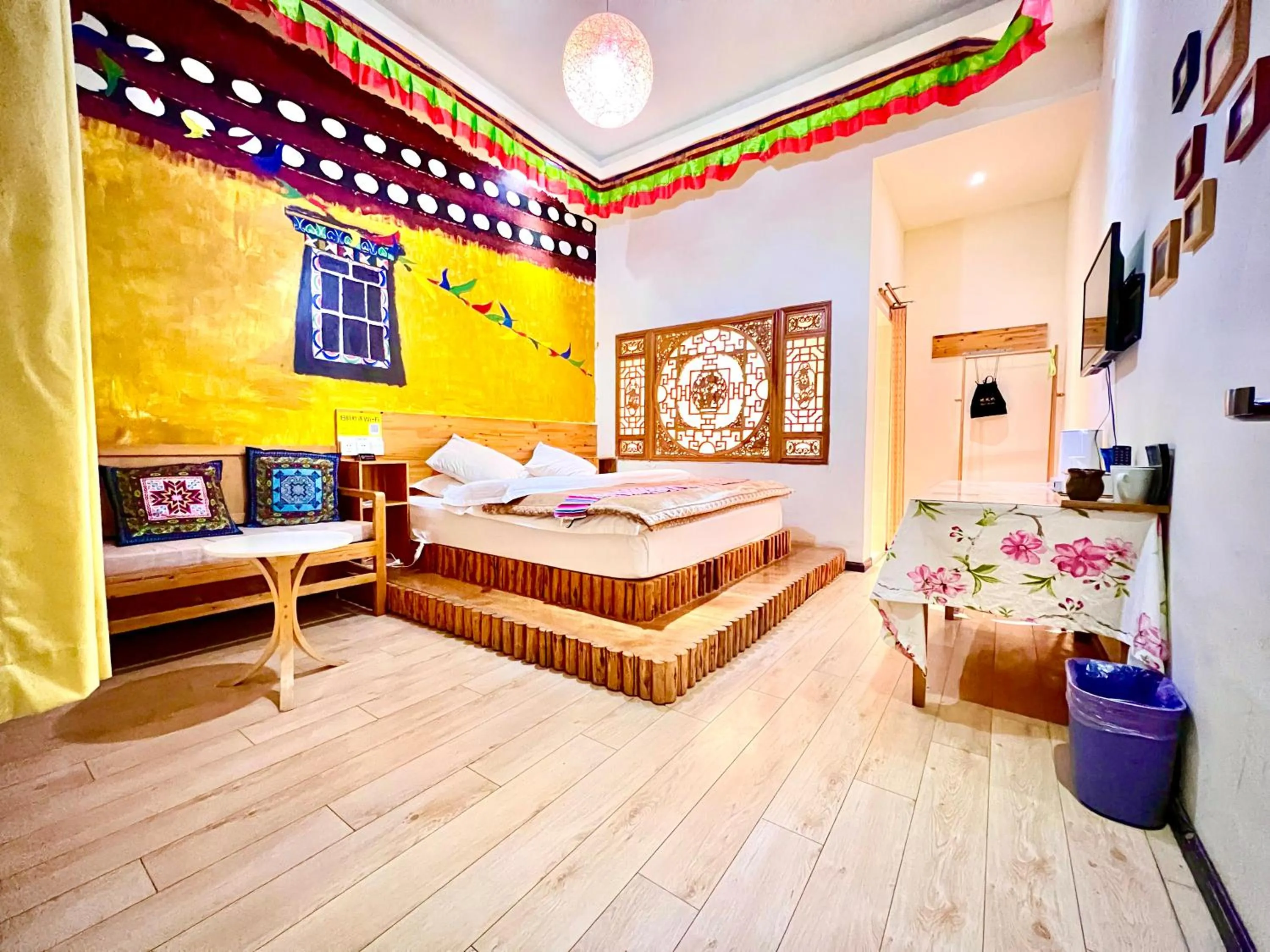 Bed in Shangri-La Chudengshuo Homestay楚登硕民宿