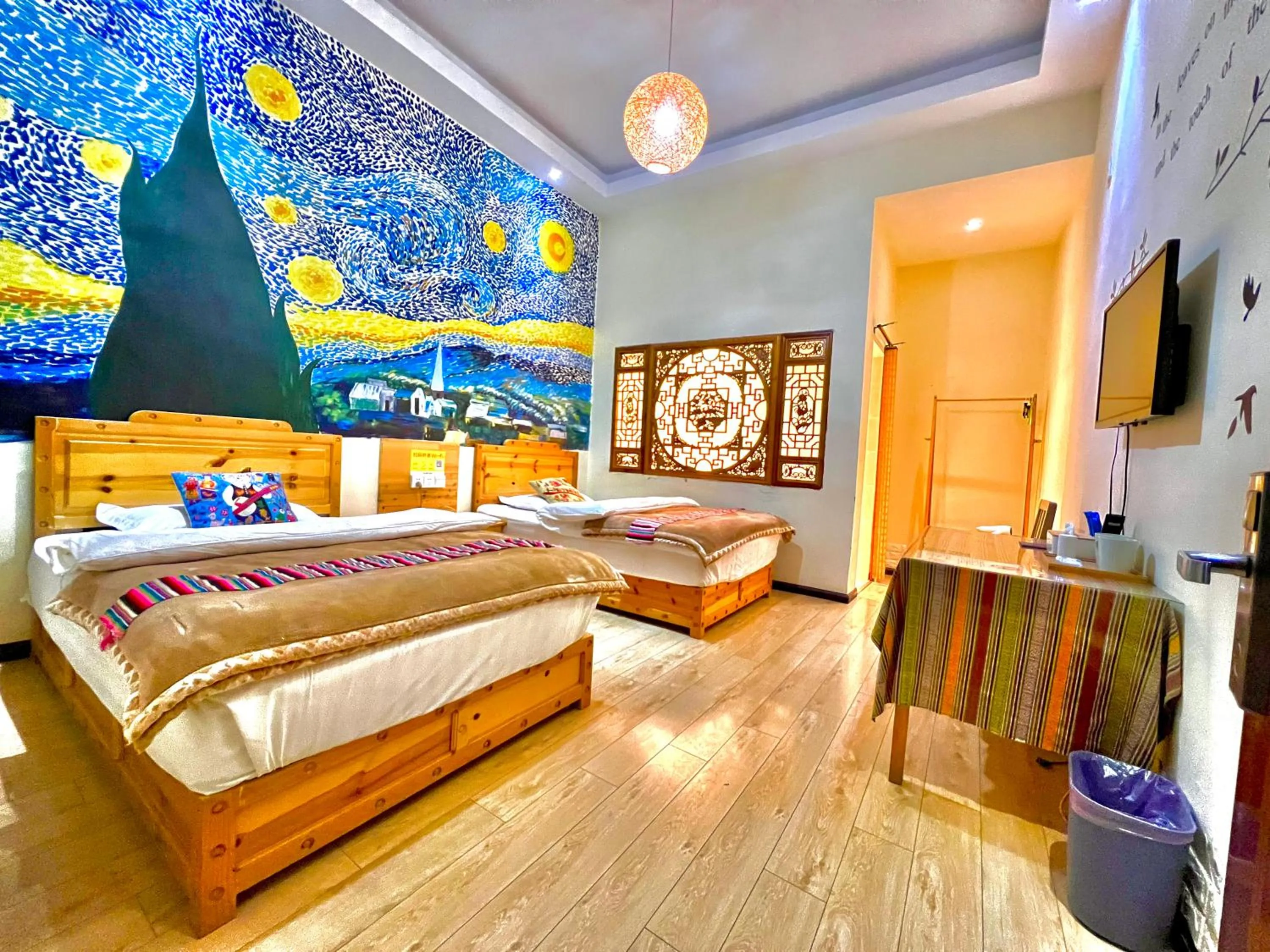 Bed in Shangri-La Chudengshuo Homestay楚登硕民宿