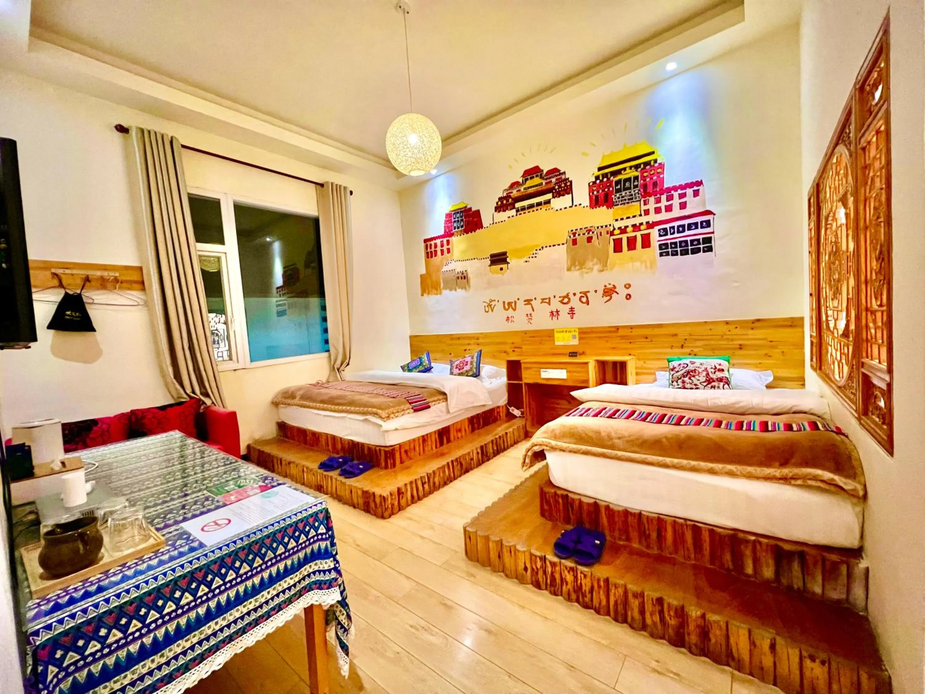 Bed in Shangri-La Chudengshuo Homestay楚登硕民宿