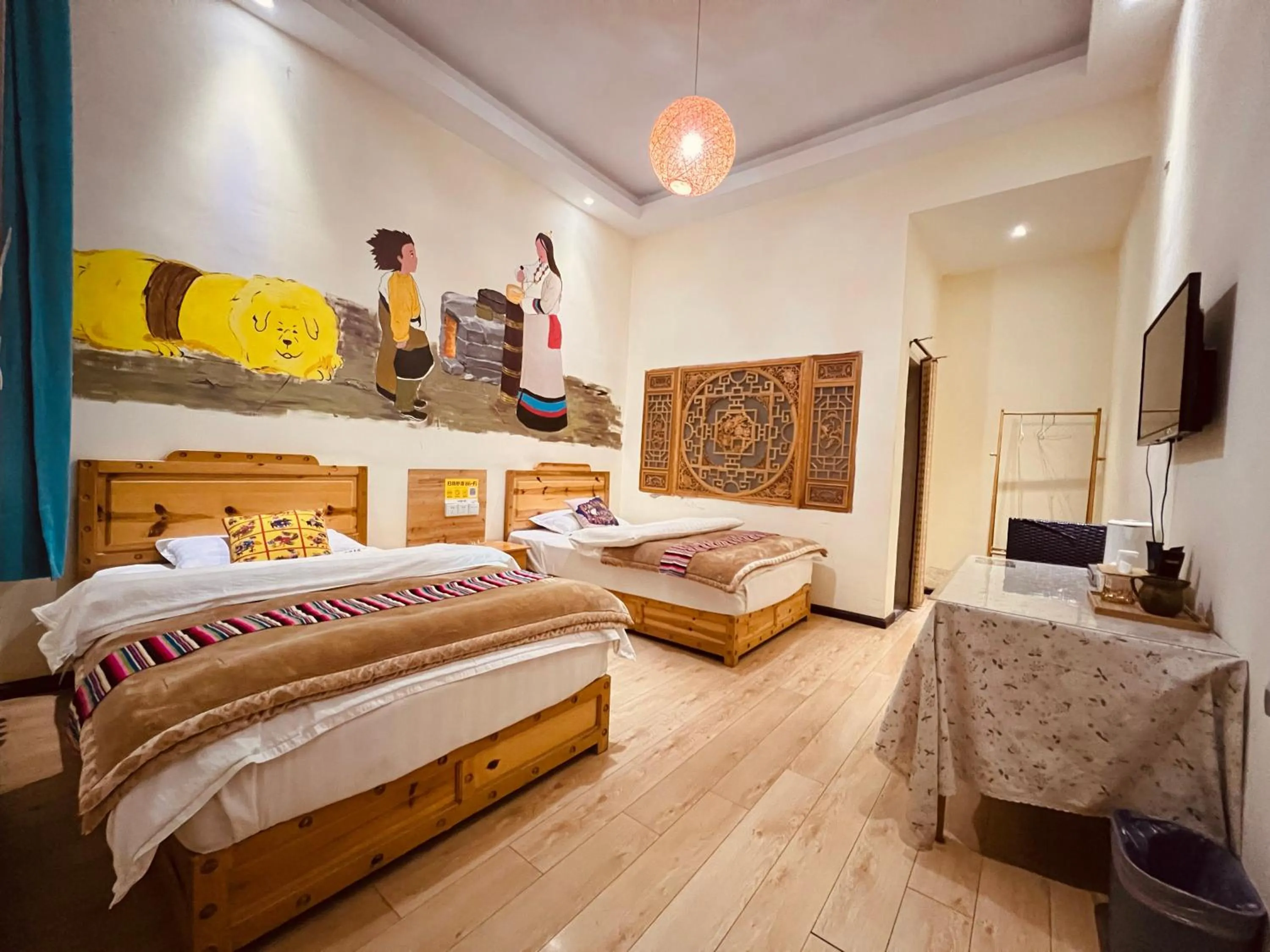 Bed in Shangri-La Chudengshuo Homestay楚登硕民宿