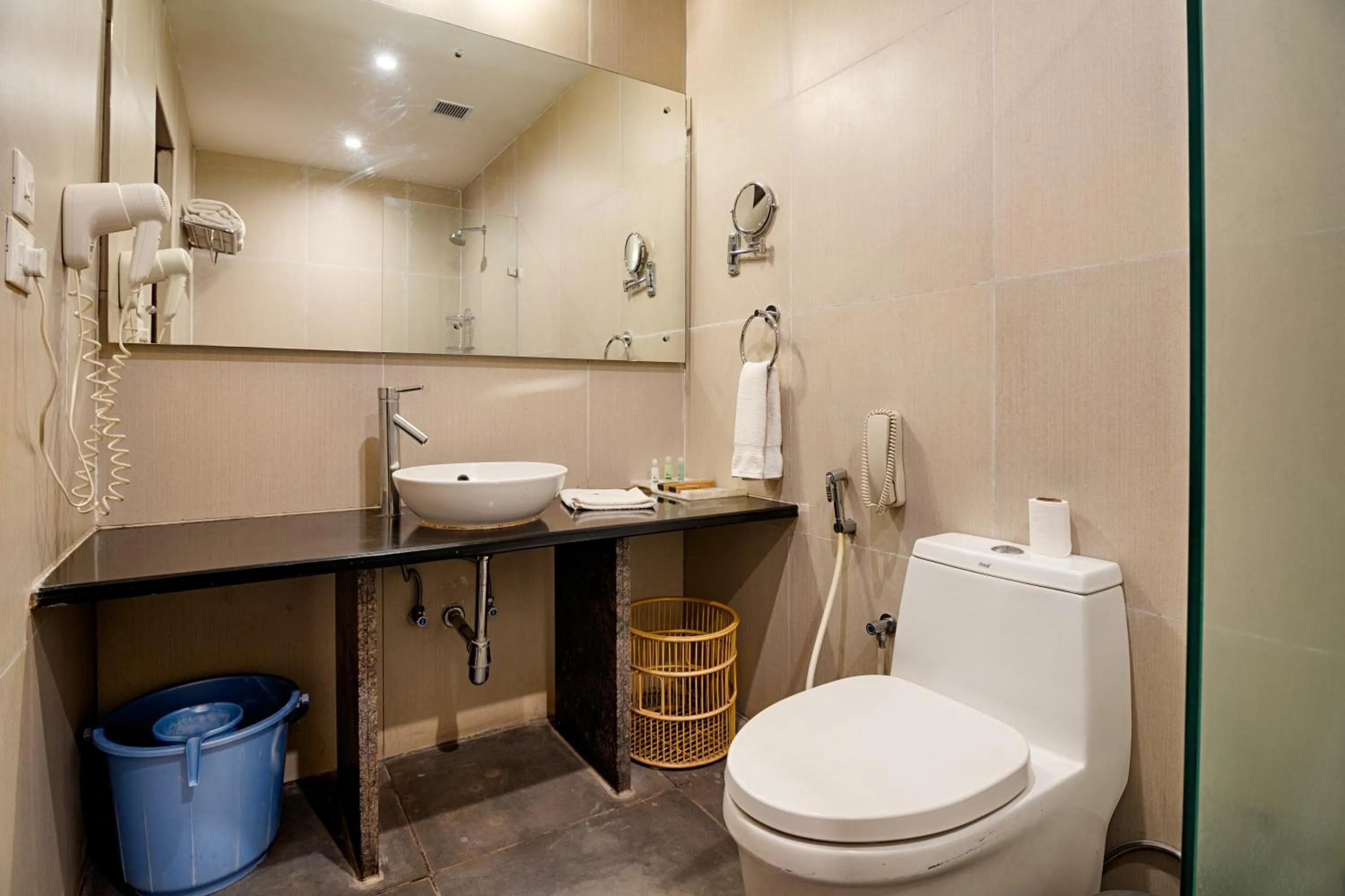 Toilet in Grand Serenaa Hotel & Resorts, Auroville