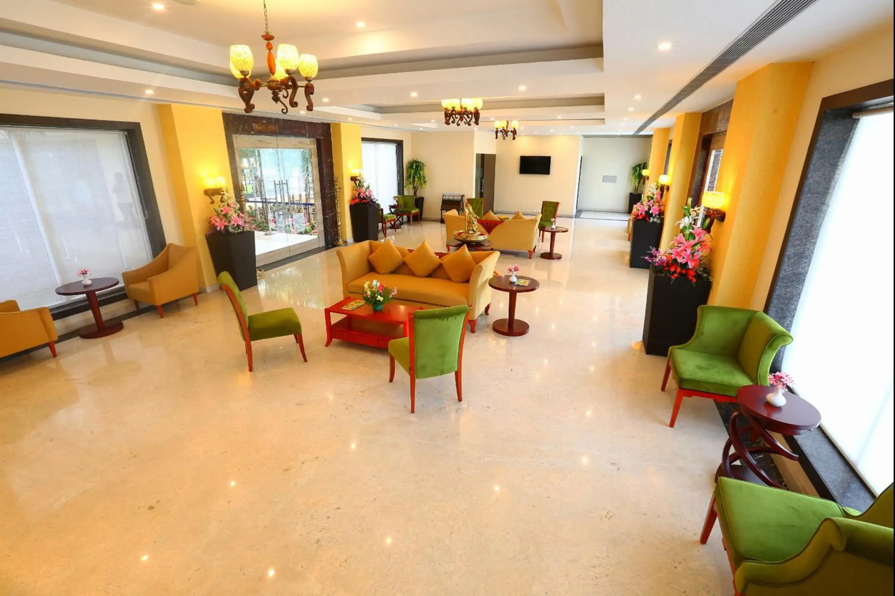 Lobby or reception in Grand Serenaa Hotel & Resorts, Auroville Lobby or reception in Grand Serenaa Hotel & Resorts, Auroville