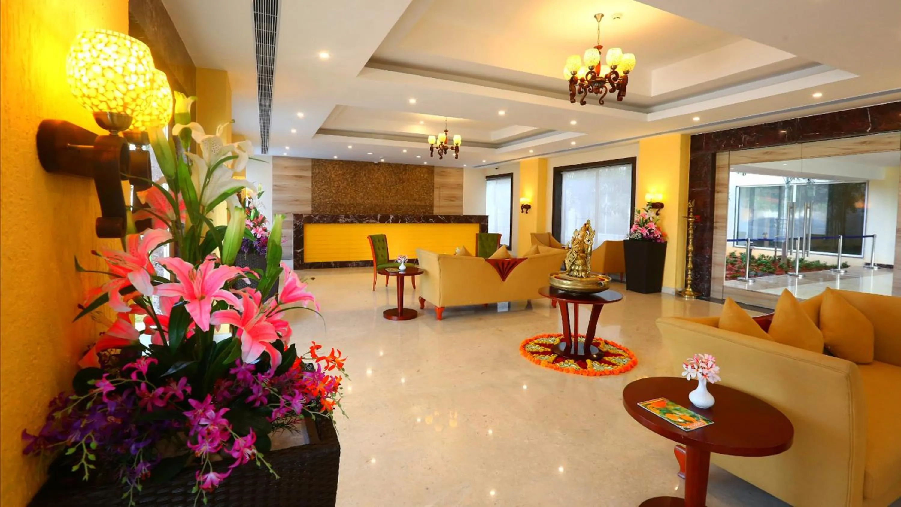 Seating area in Grand Serenaa Hotel & Resorts, Auroville