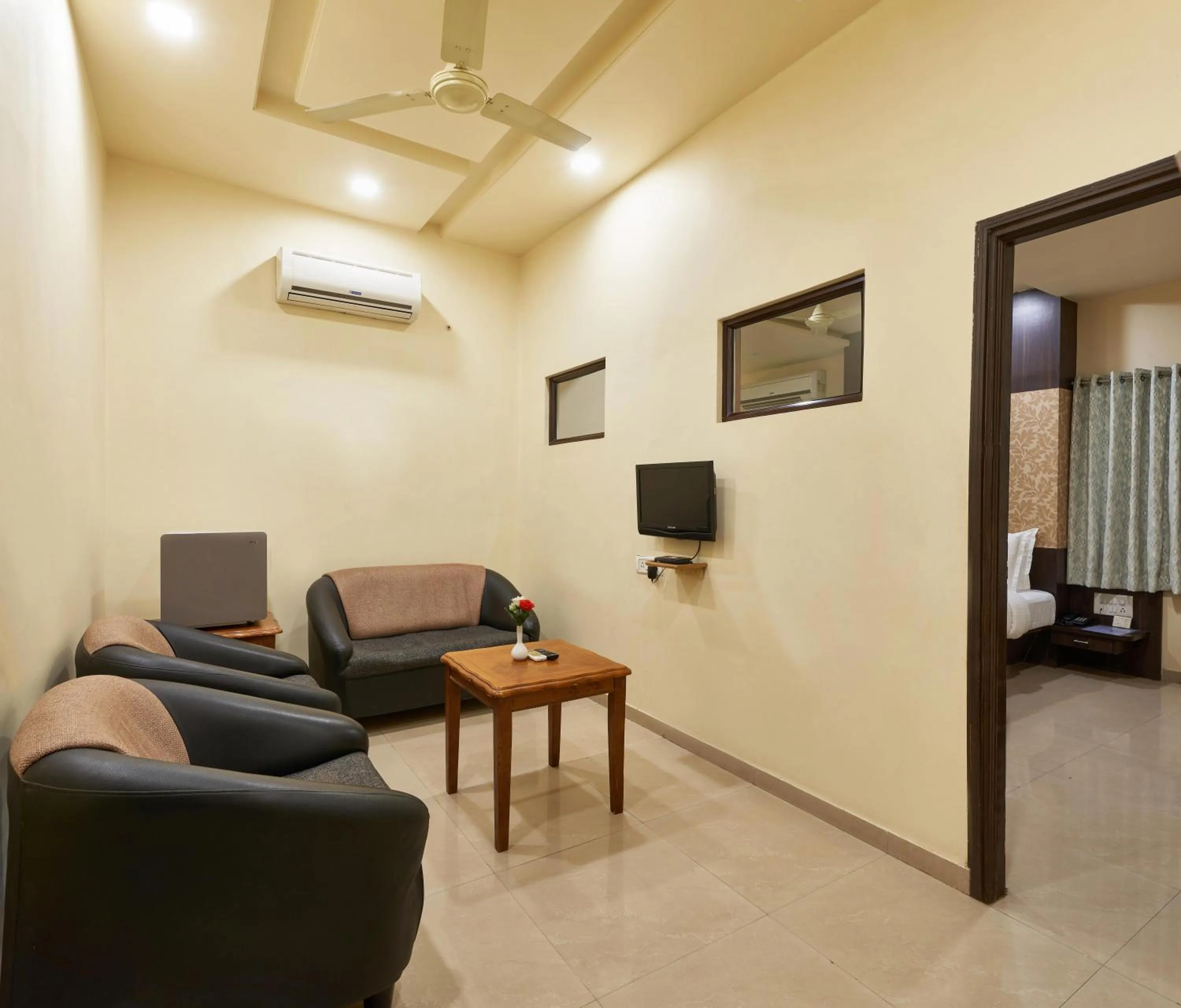Seating area in Hotel Atria, Kolhapur