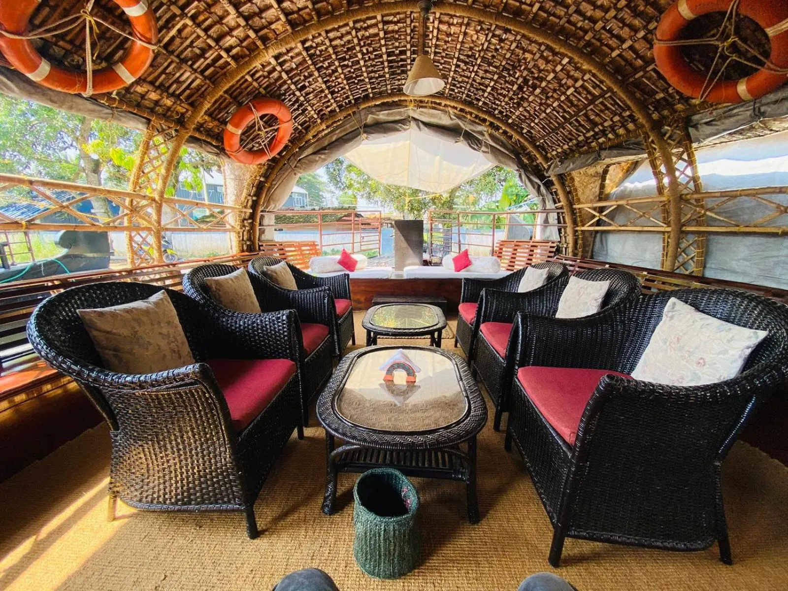 Seating area in Marvel Cruise