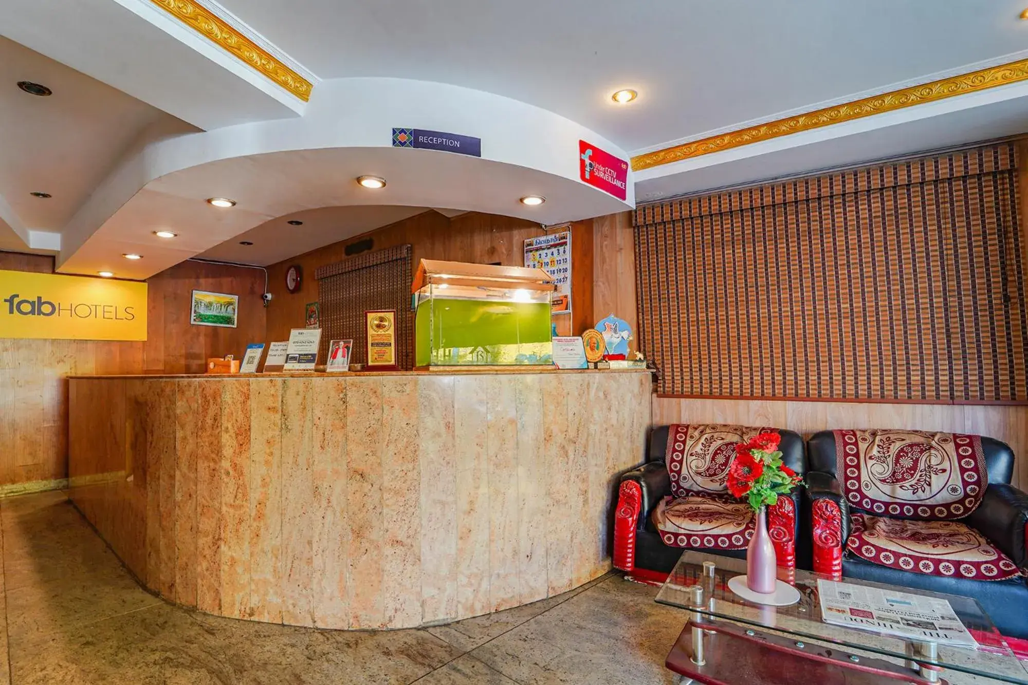 Lobby or reception in FabHotel Roshan Residency - Nr Kurinji Andavar Temple Lobby or reception in FabHotel Roshan Residency - Nr Kurinji Andavar Temple