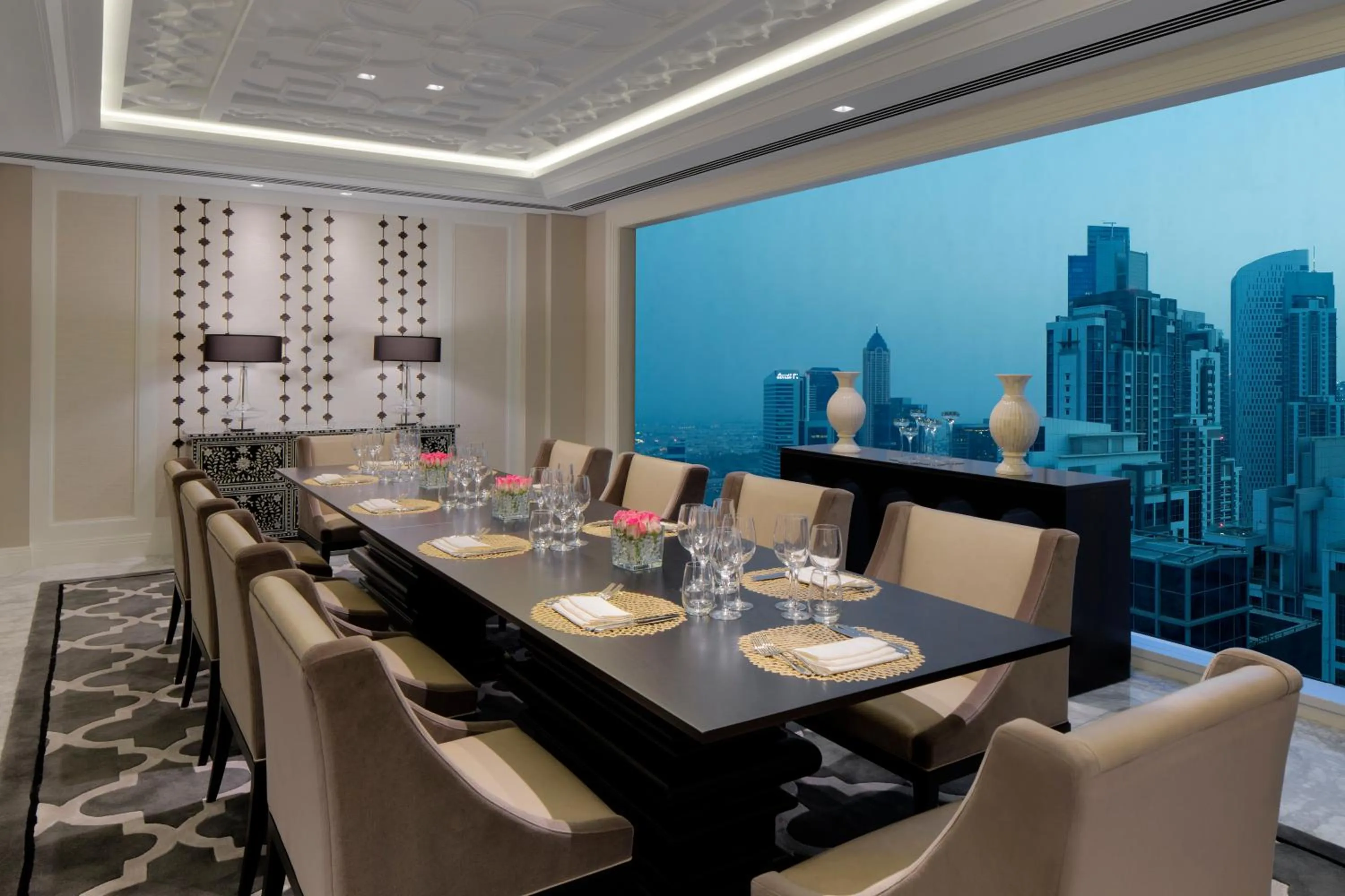 Dining area in Taj Dubai
