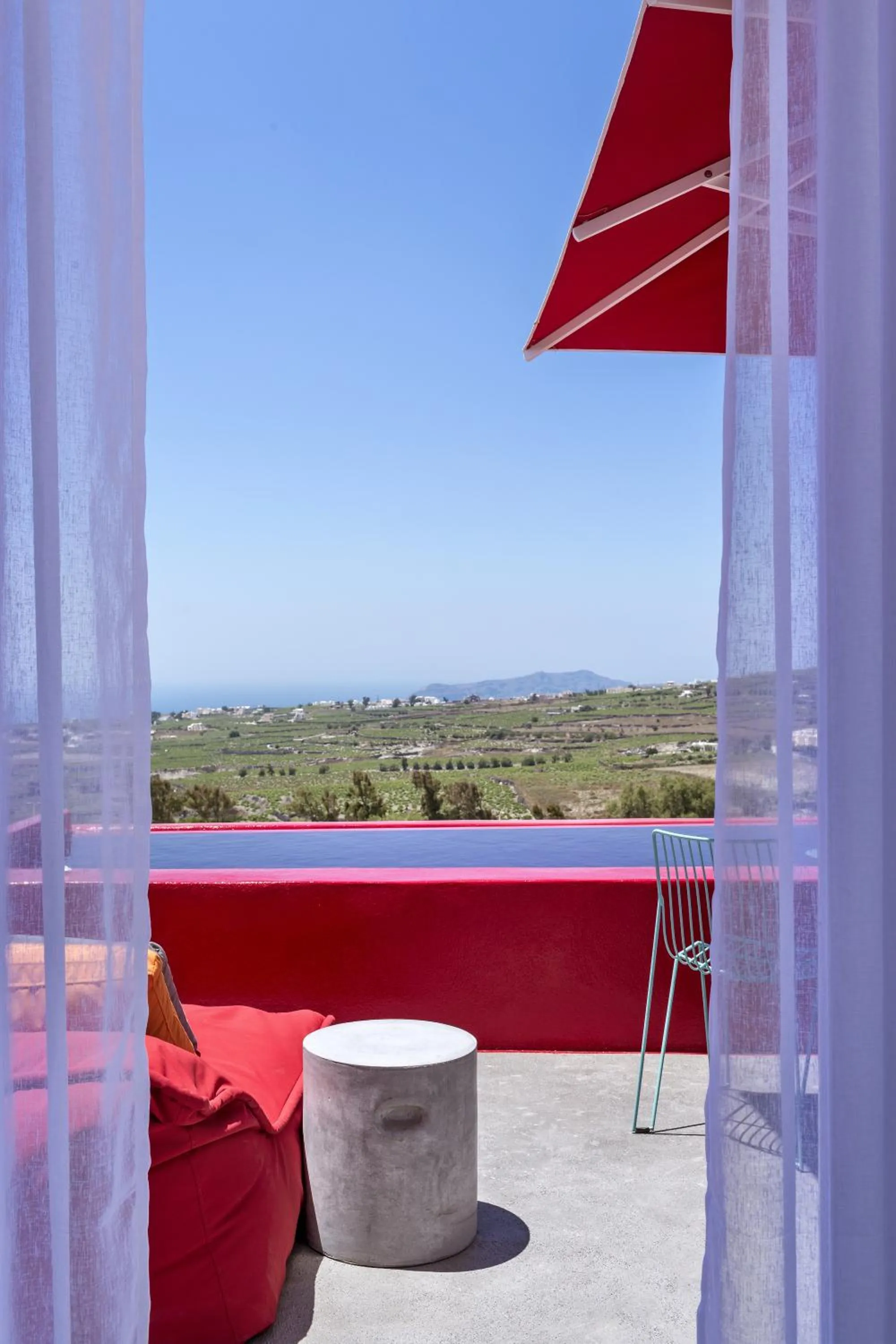 Balcony/Terrace in Art Hotel Santorini