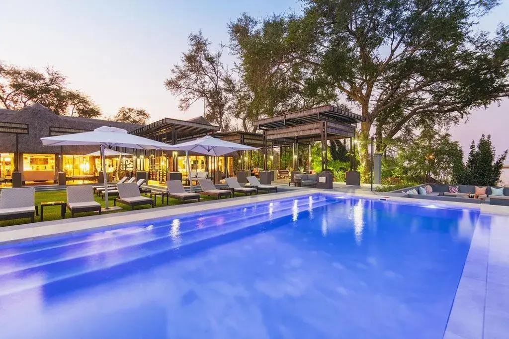 Pool view in Chobe Water Villas Pool view in Chobe Water Villas