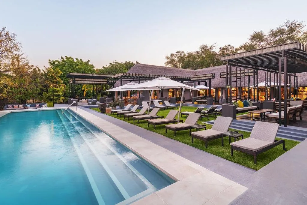 Garden view in Chobe Water Villas