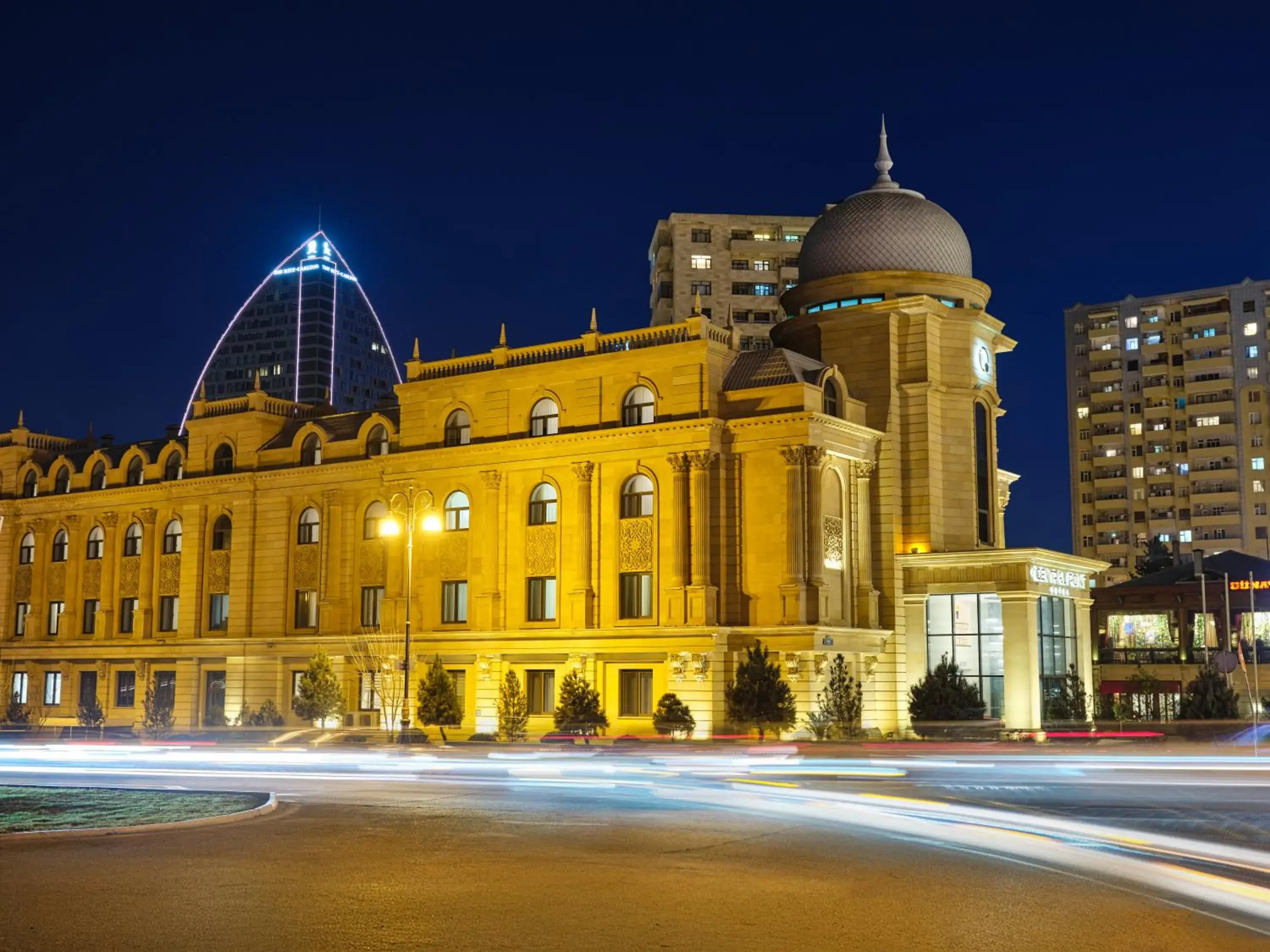 City view in The Central Point Hotel Baku City view in The Central Point Hotel Baku