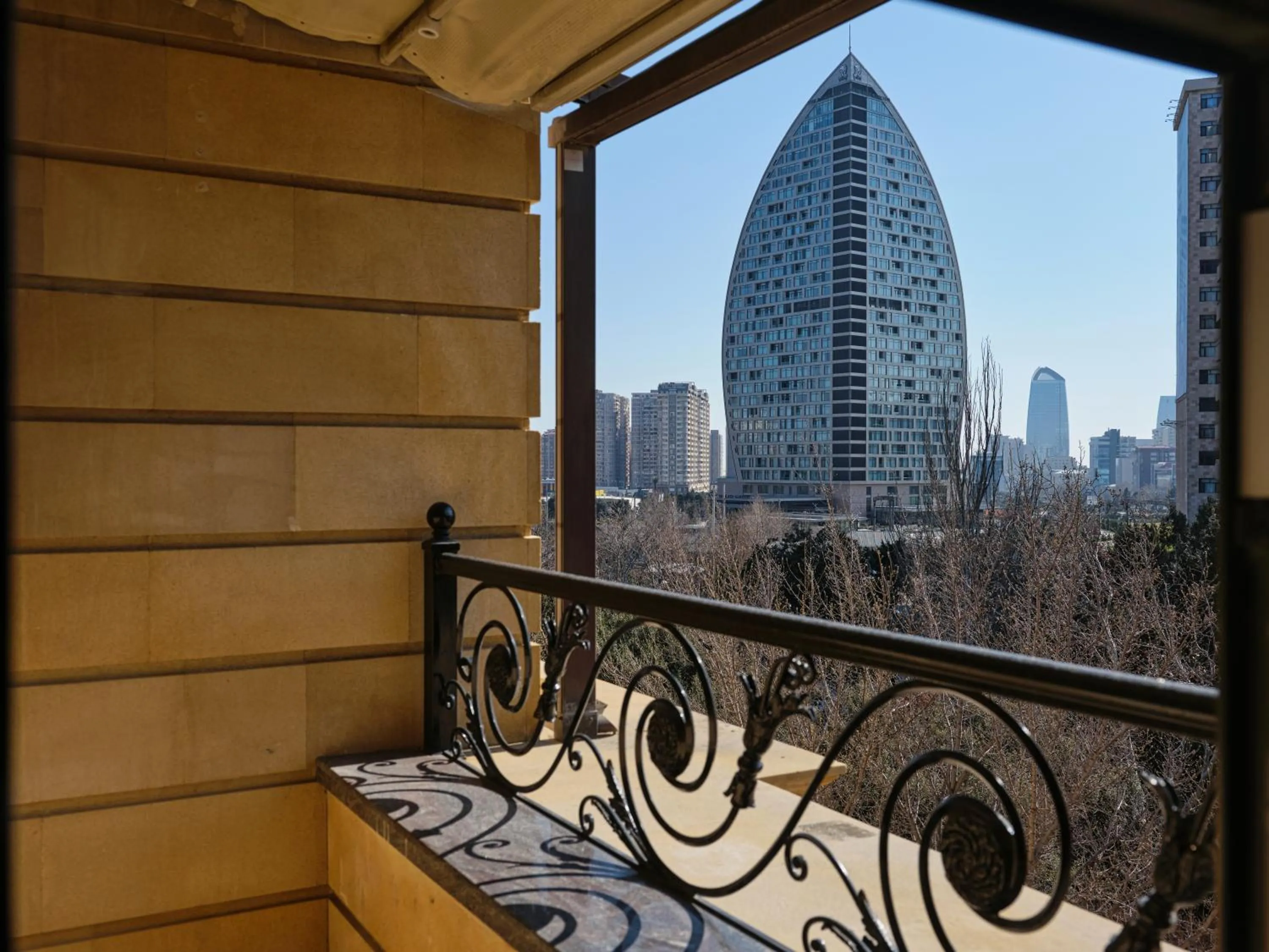 City view in The Central Point Hotel Baku