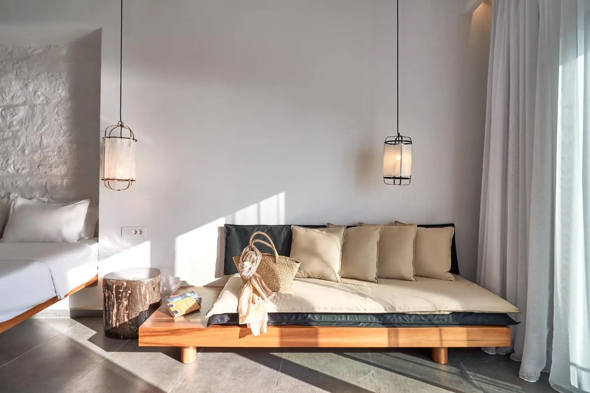 Seating area, Bed in Hippie Chic Hotel Seating area, Bed in Hippie Chic Hotel