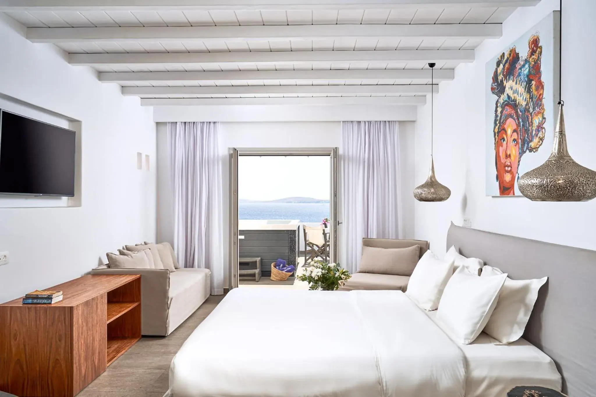 Bed in Hippie Chic Hotel Bed in Hippie Chic Hotel