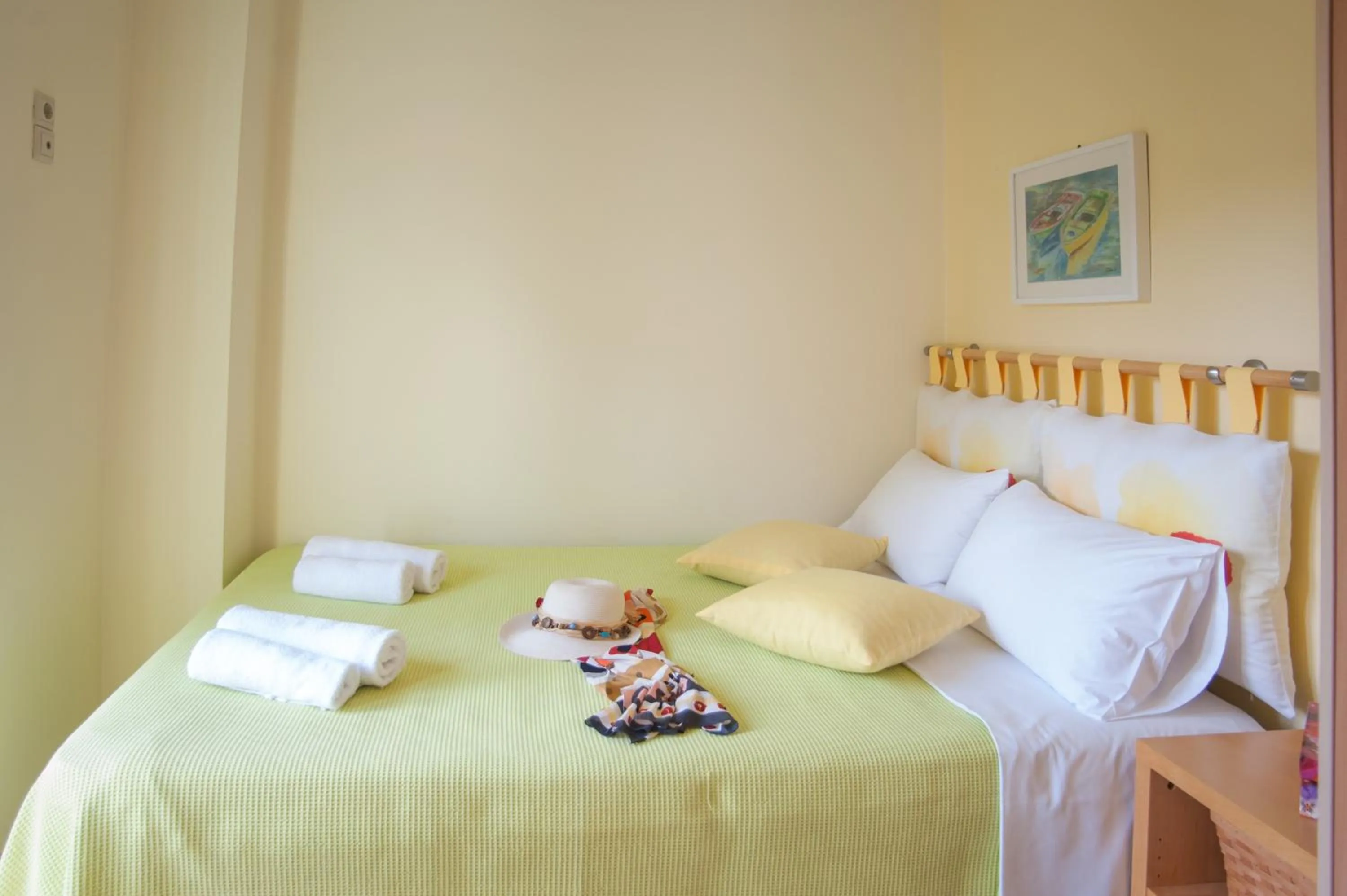 Bed in Stamatakis Boutique Studios