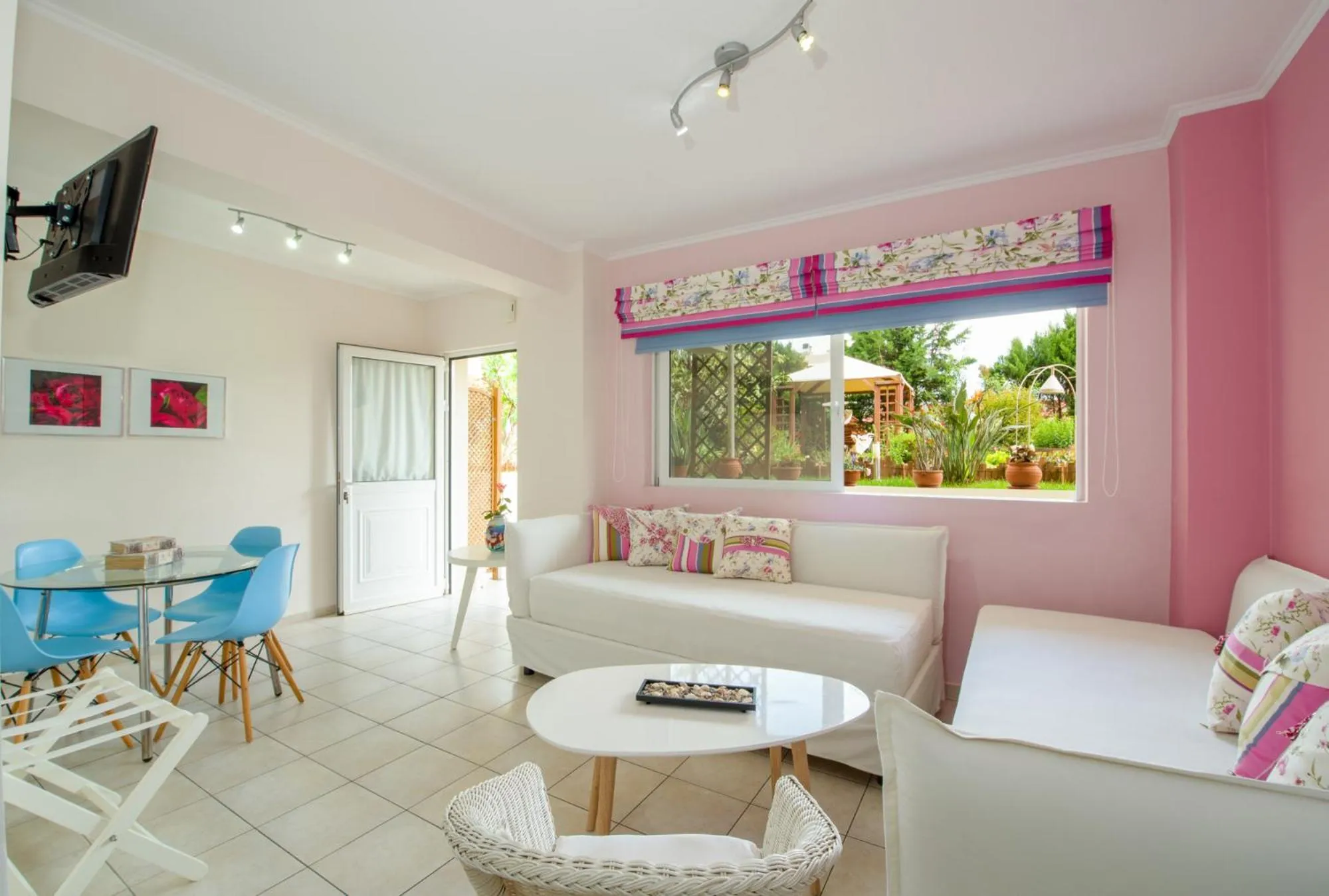 Living room in Stamatakis Boutique Studios