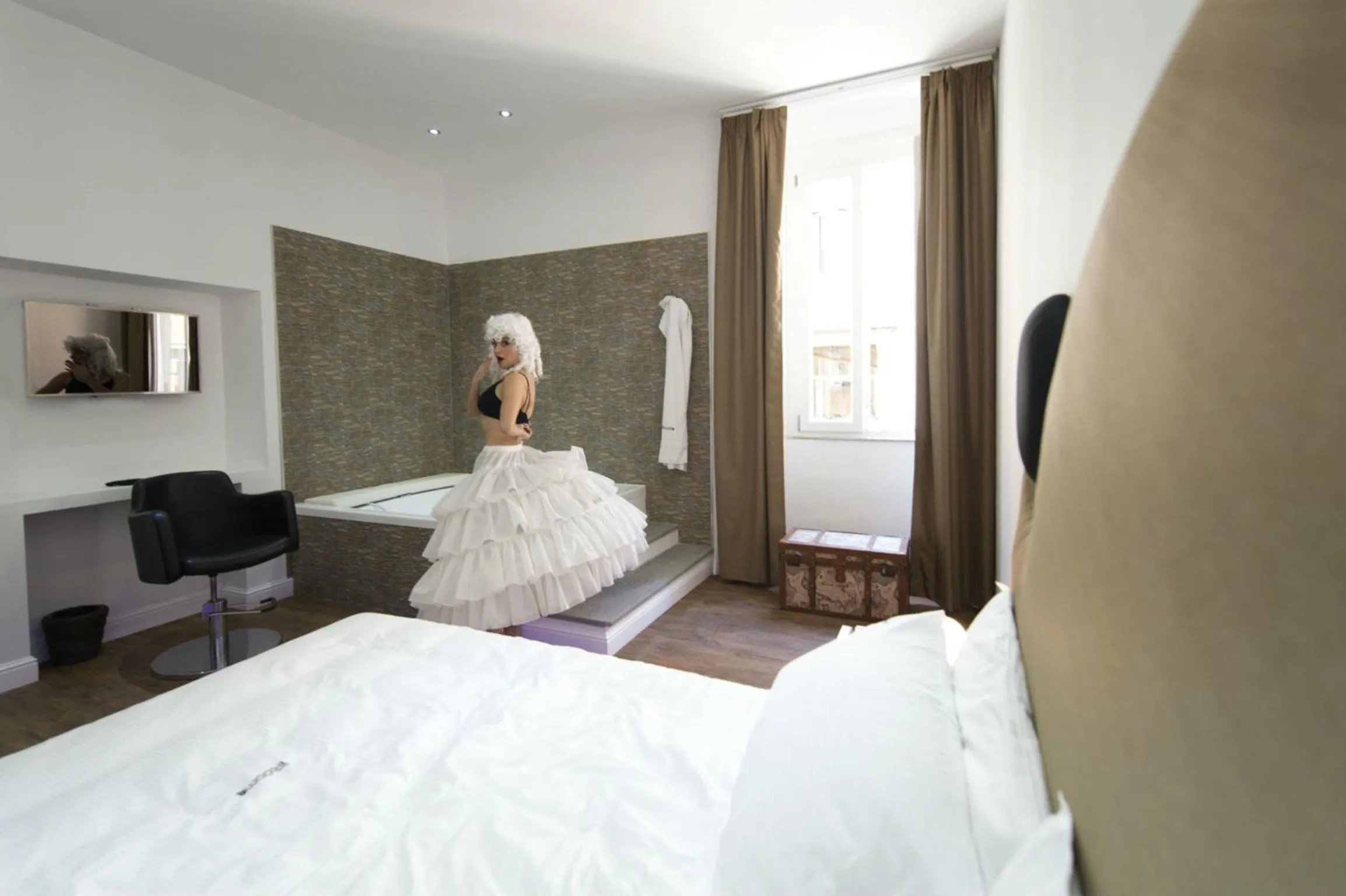 Decorative detail, Bed in Ripetta Relais