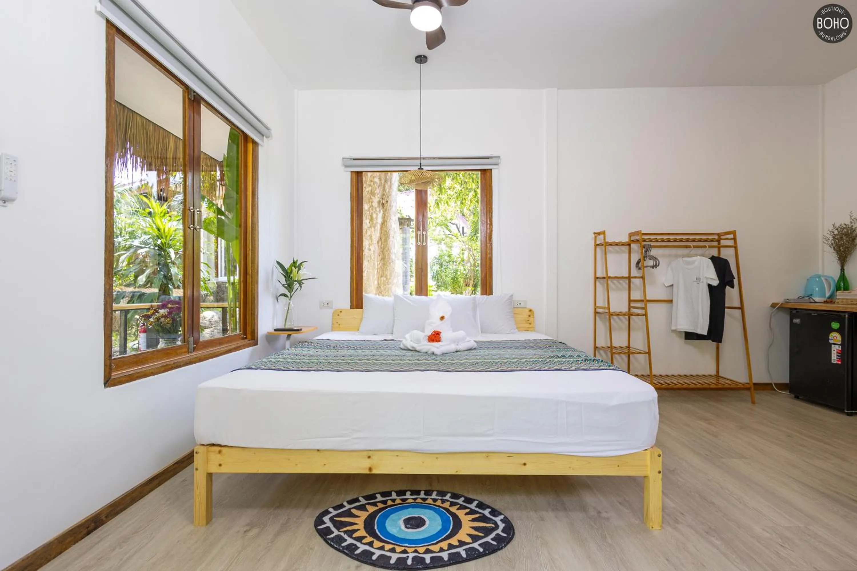 Bed in BOHO Boutique Bungalows