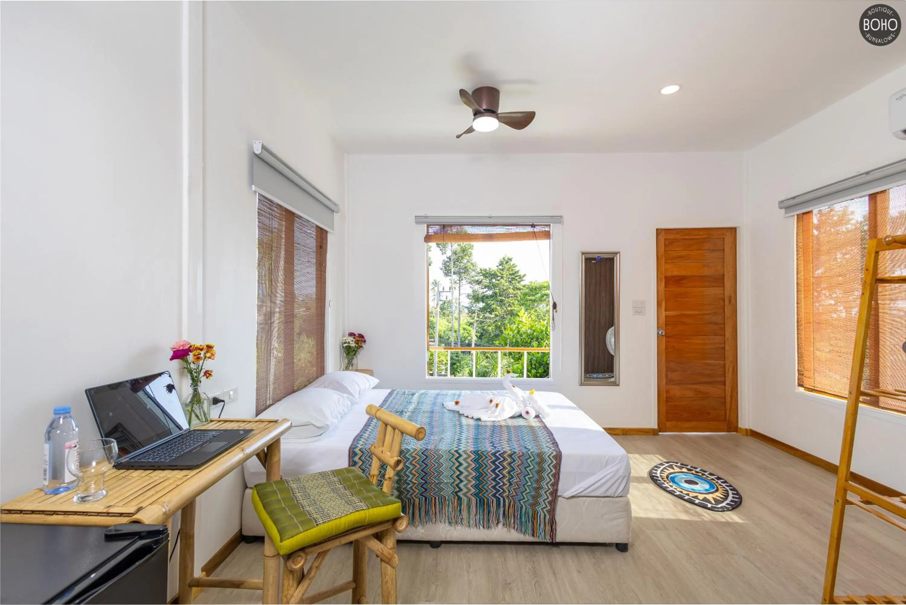 Bed in BOHO Boutique Bungalows