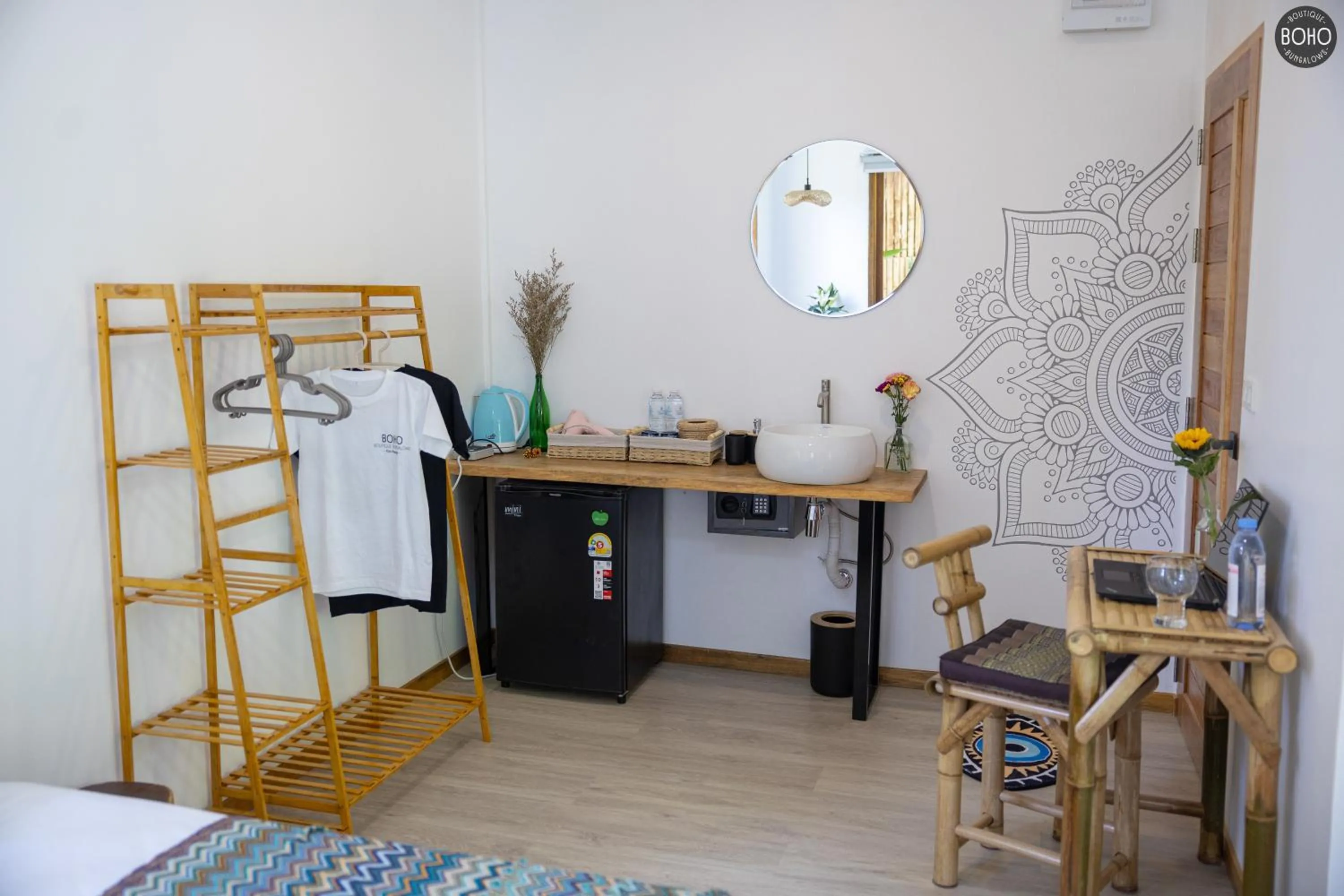 Bed in BOHO Boutique Bungalows