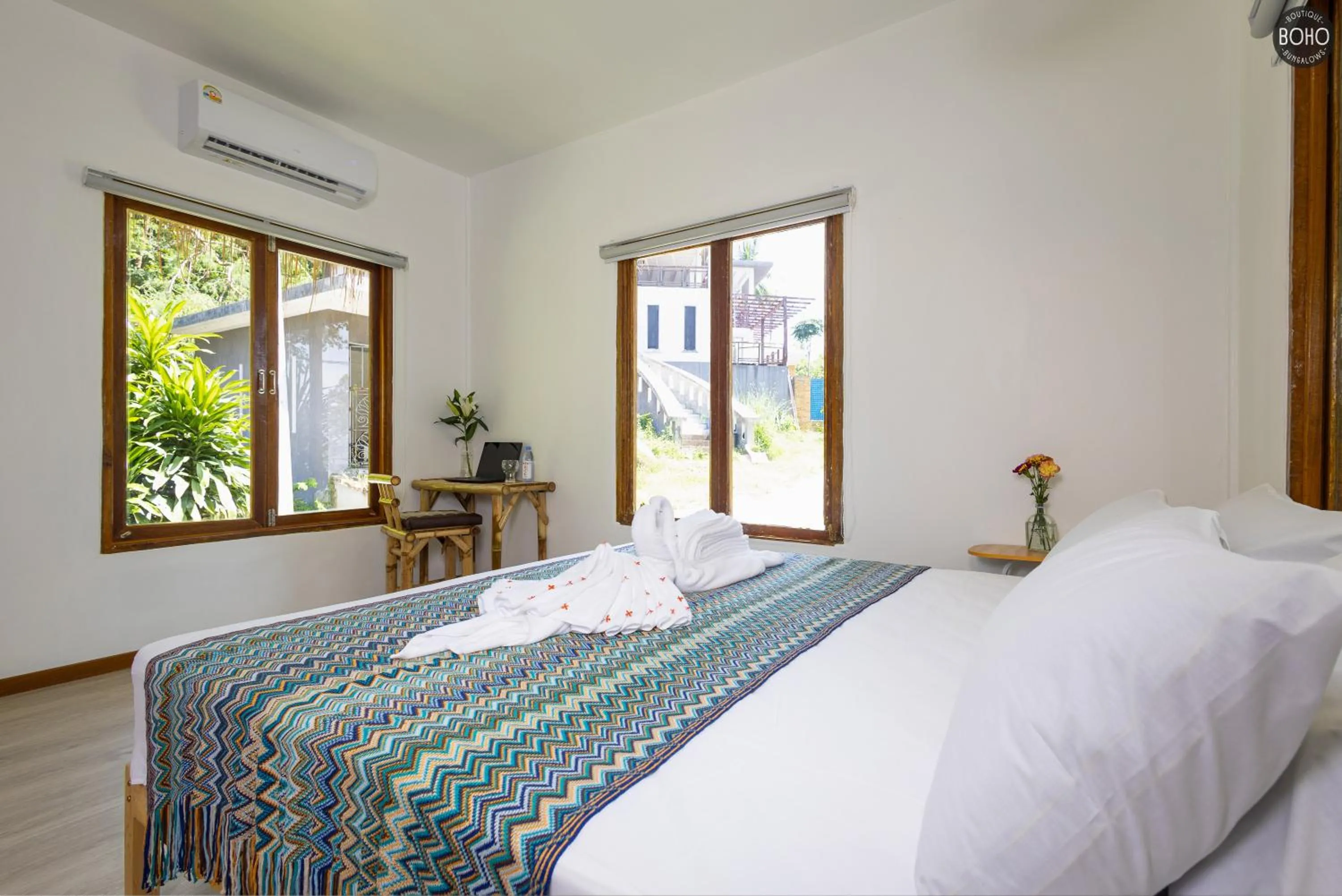 Bed in BOHO Boutique Bungalows