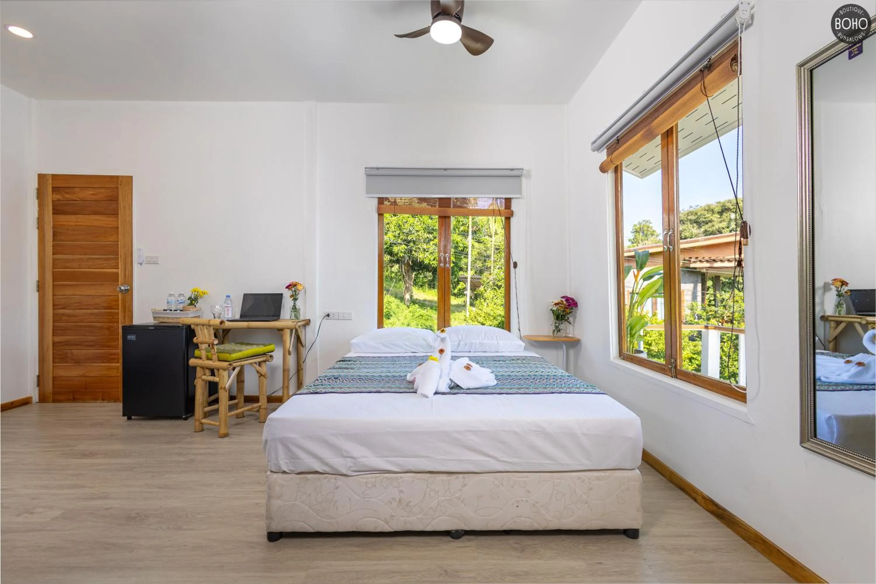 Bed in BOHO Boutique Bungalows