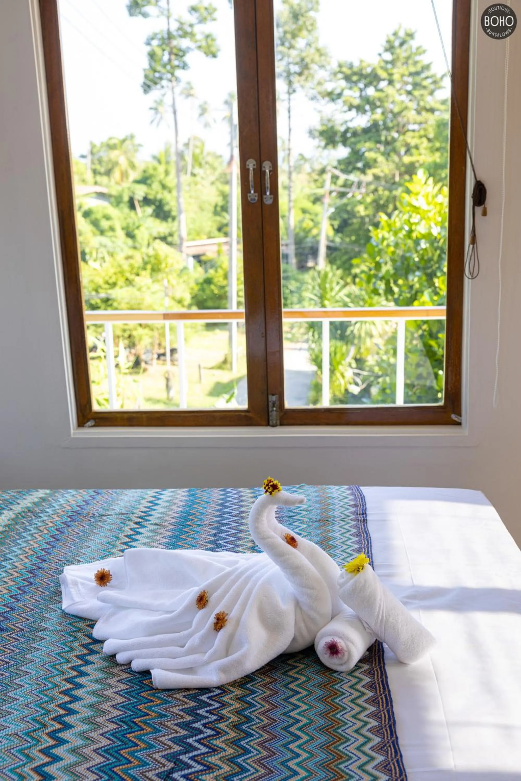 Bed in BOHO Boutique Bungalows