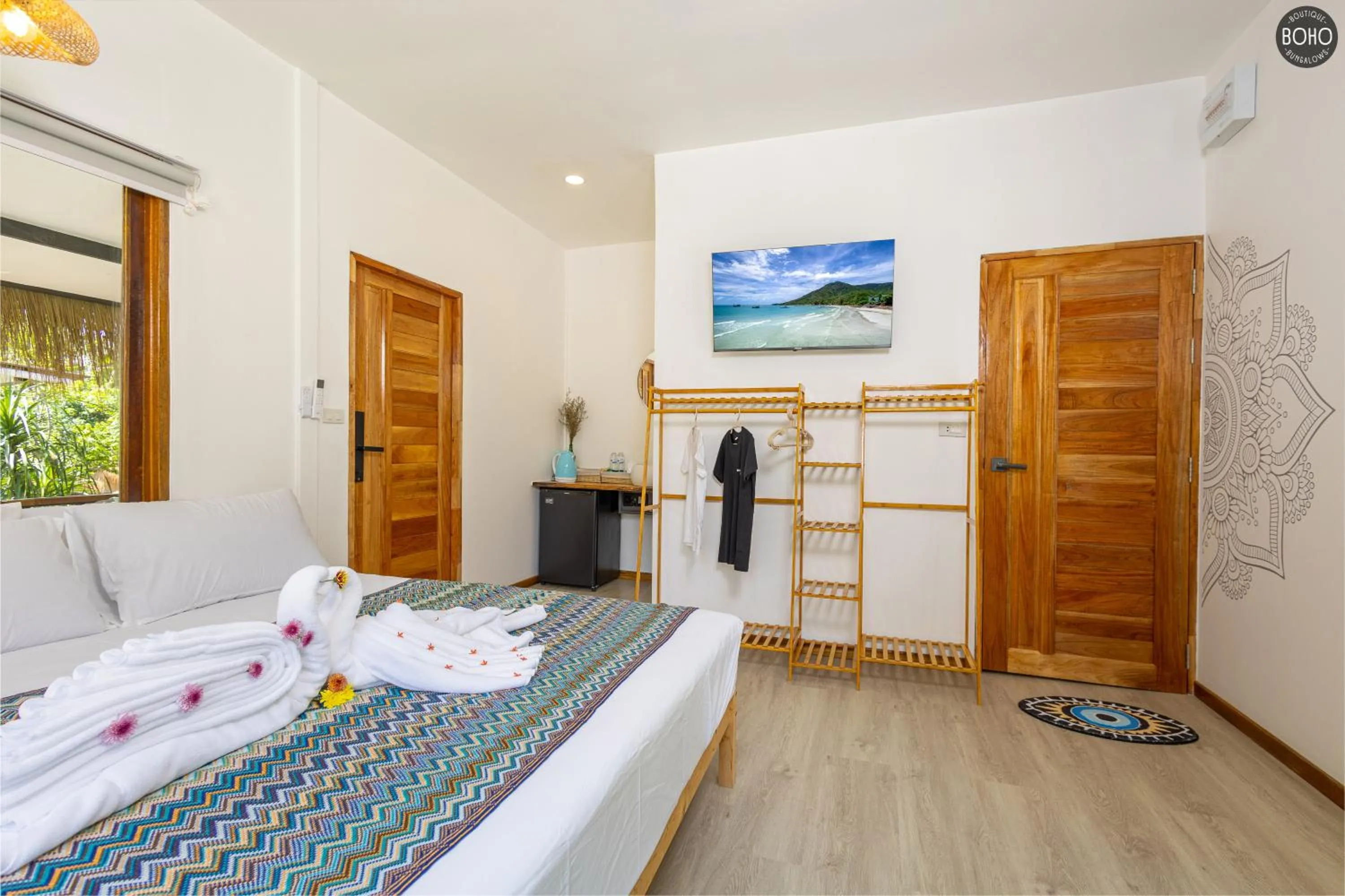 Bed in BOHO Boutique Bungalows
