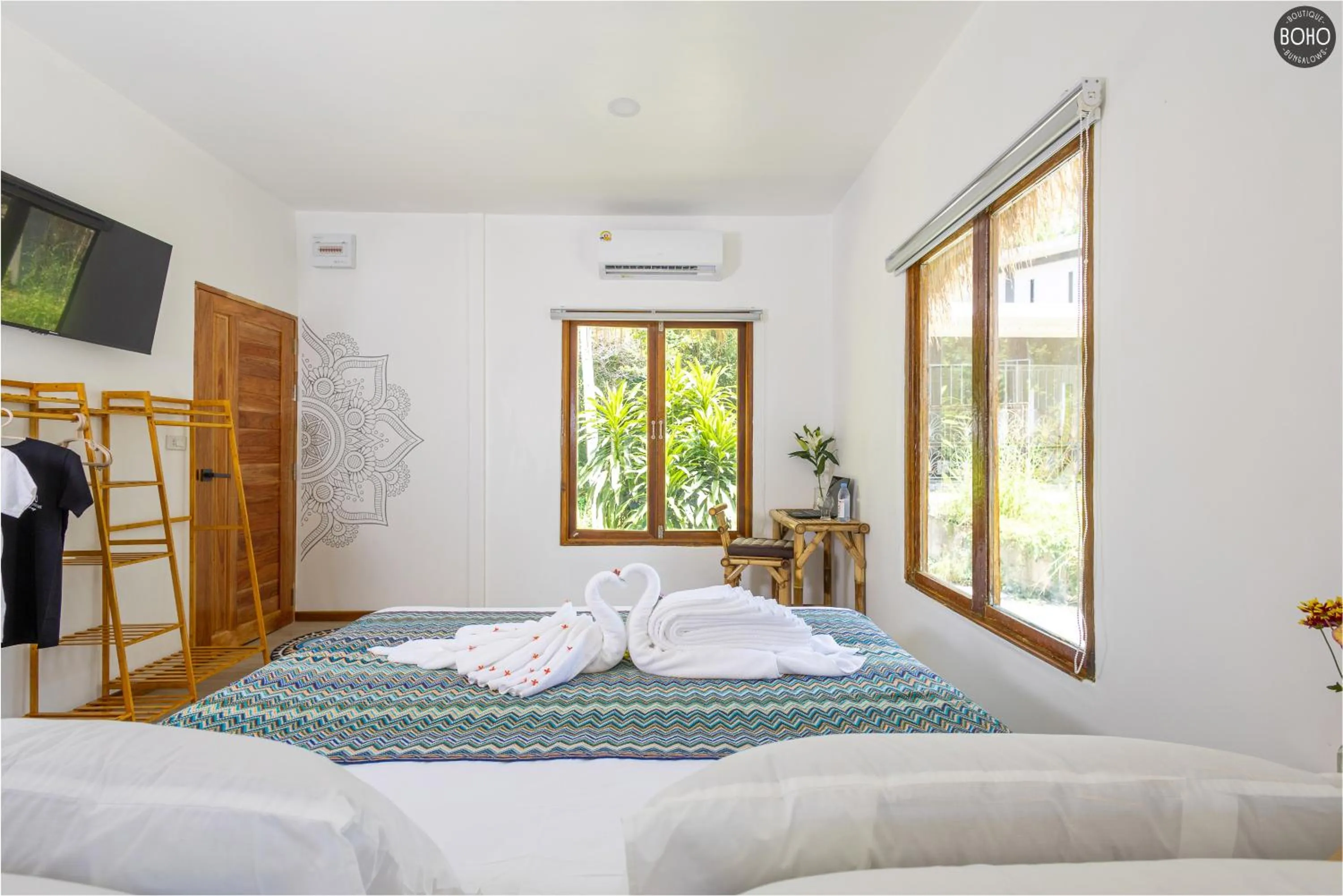 Bed in BOHO Boutique Bungalows