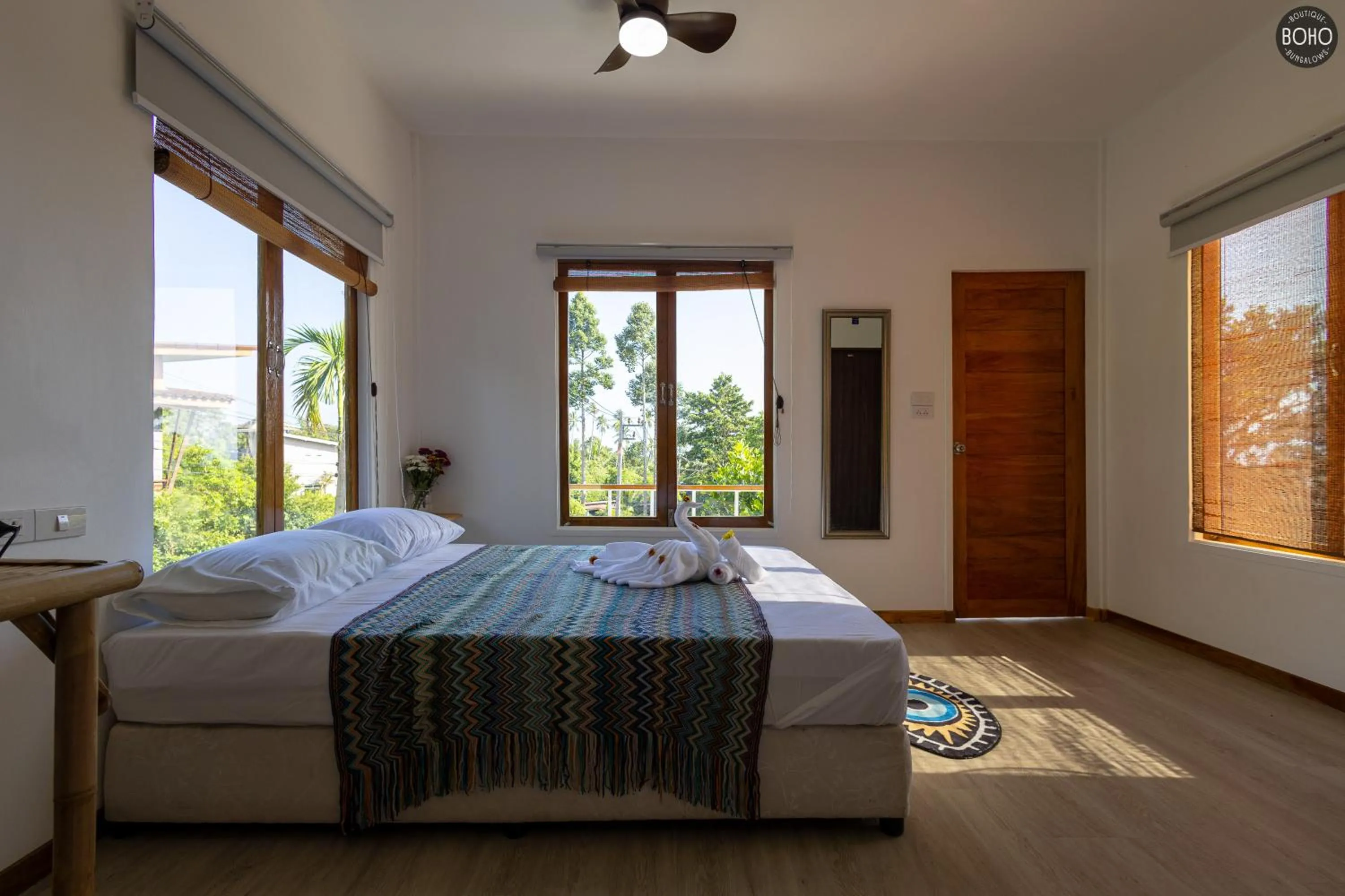 Bed in BOHO Boutique Bungalows