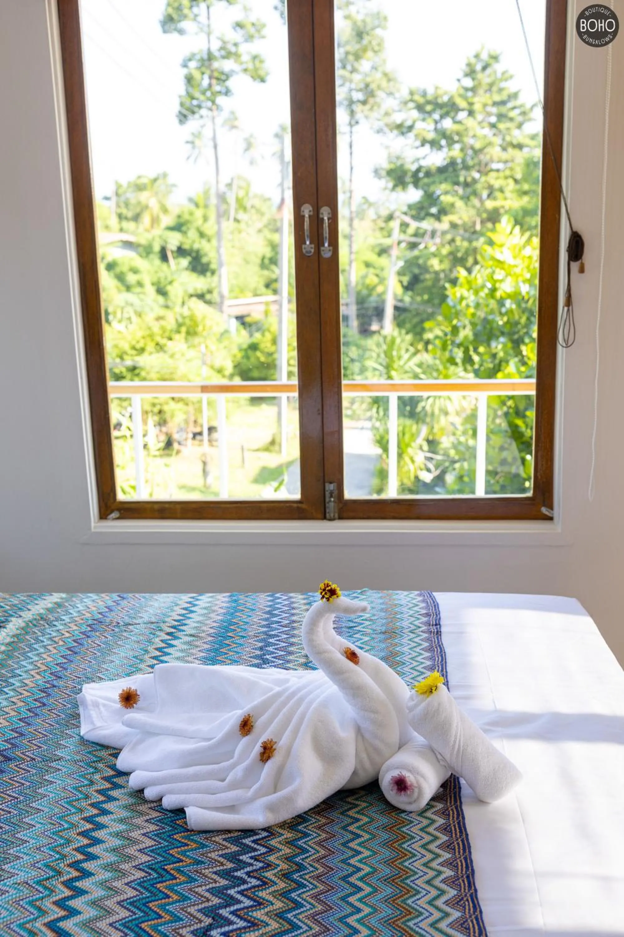 Bed in BOHO Boutique Bungalows