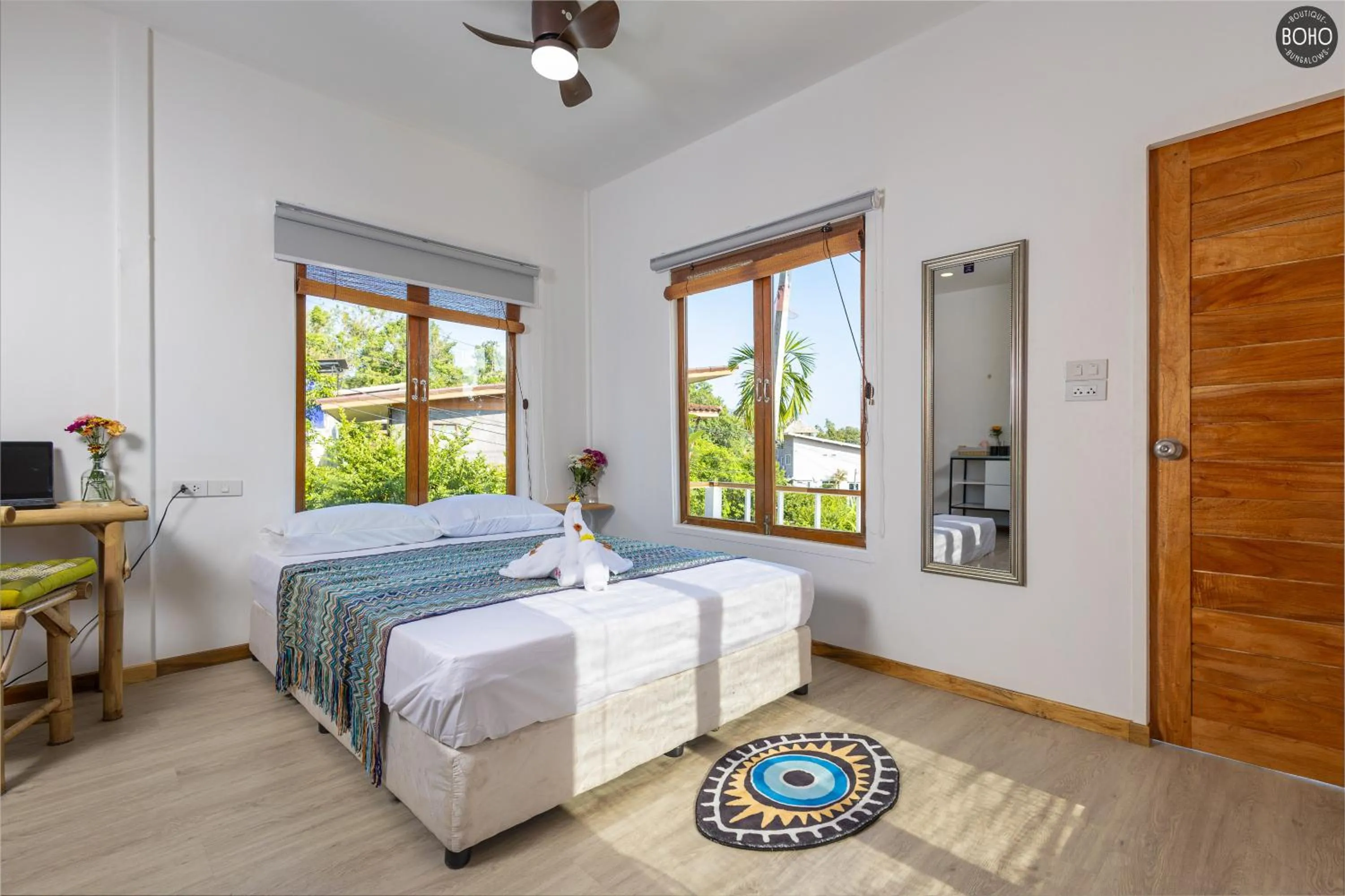 Bed in BOHO Boutique Bungalows