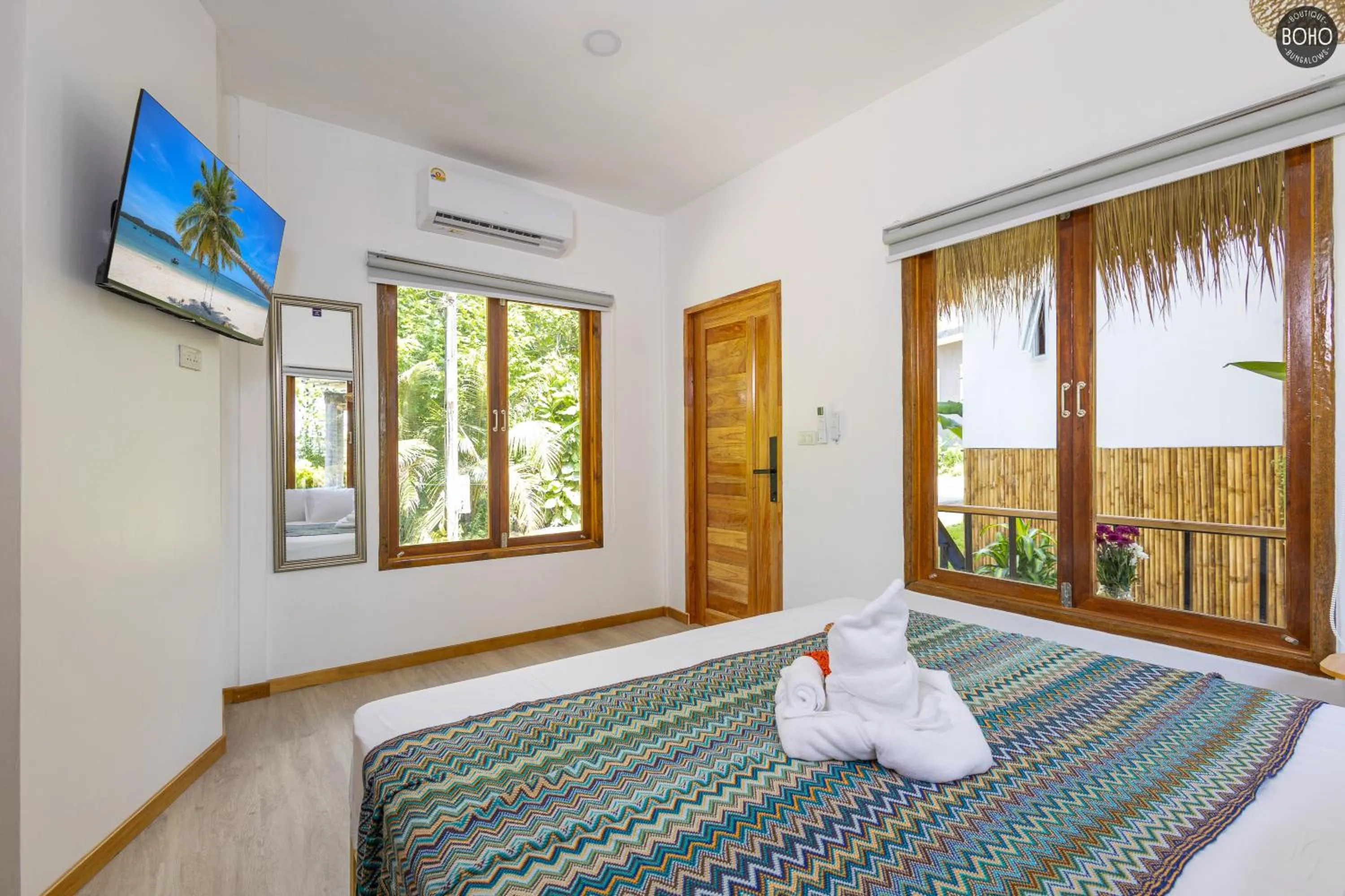 Bed in BOHO Boutique Bungalows