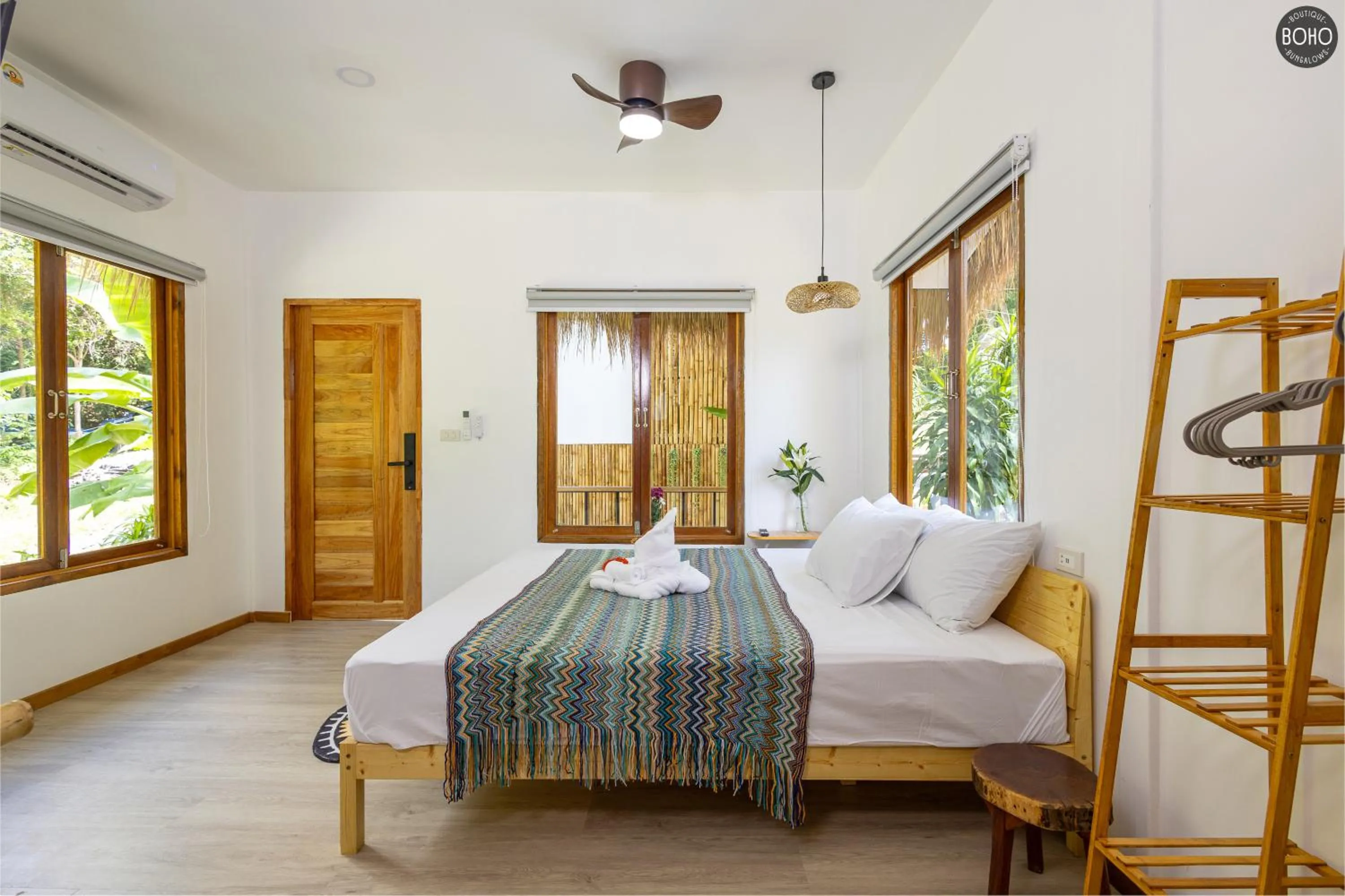 Bed in BOHO Boutique Bungalows