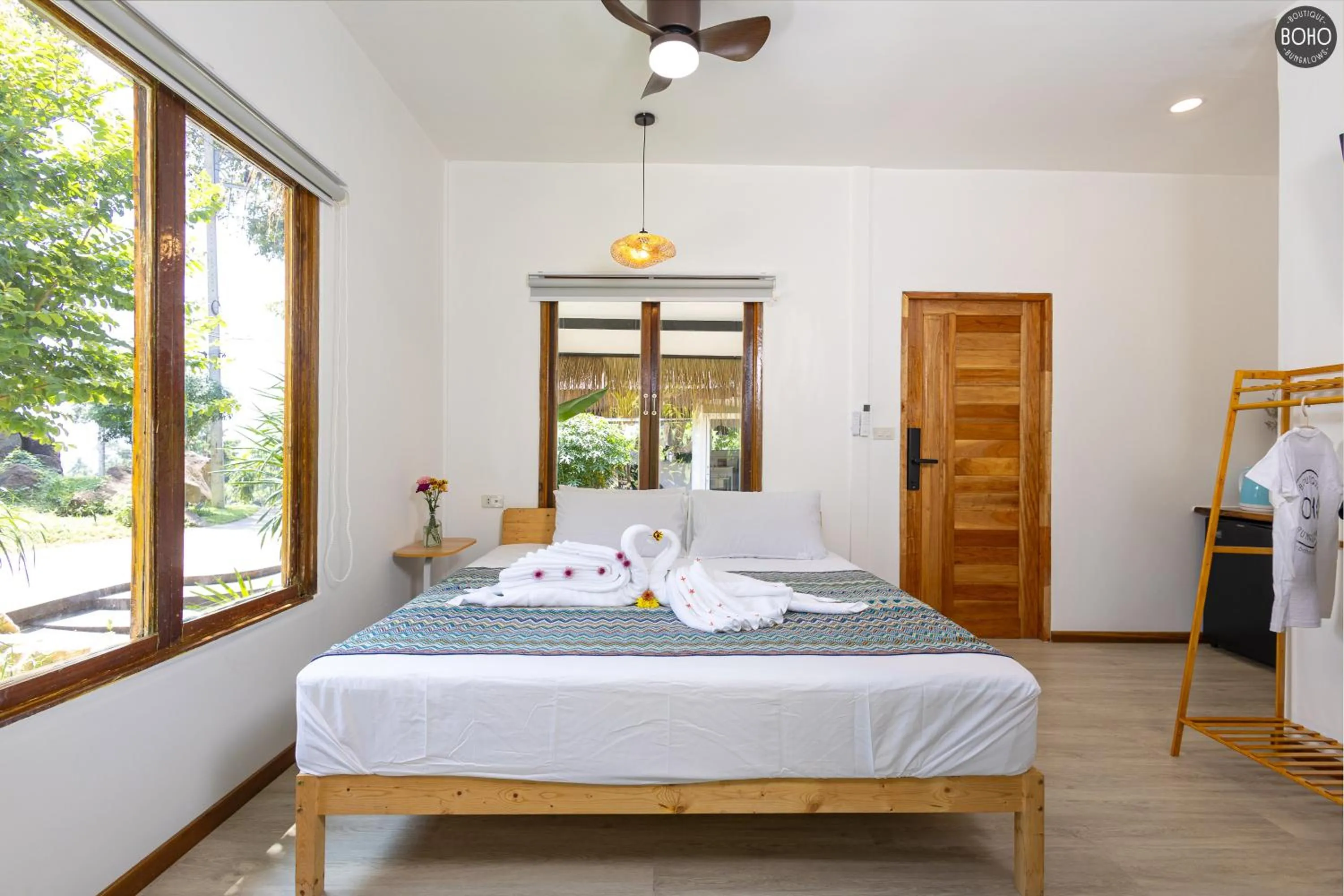 Bed in BOHO Boutique Bungalows