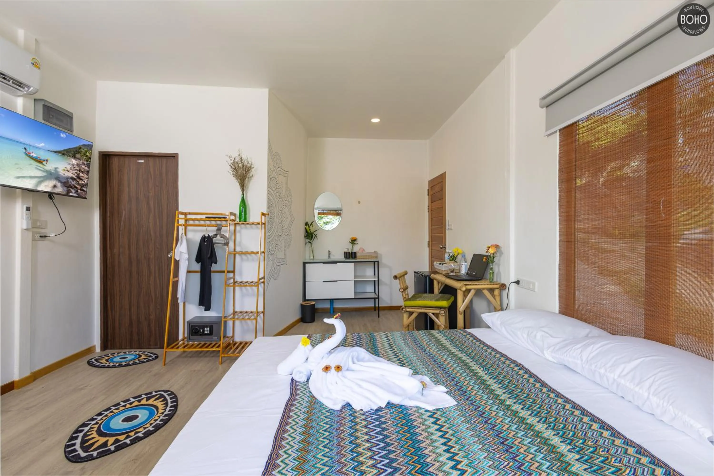 Bed in BOHO Boutique Bungalows