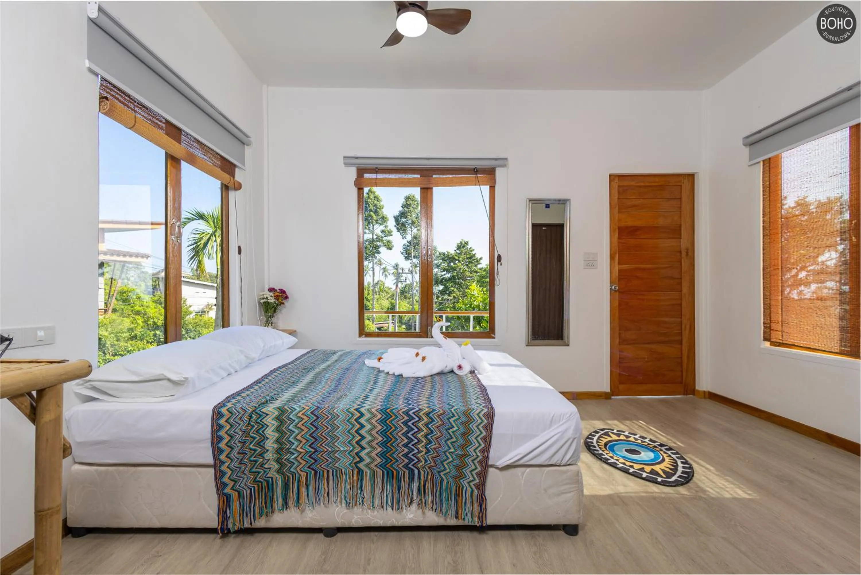 Bed in BOHO Boutique Bungalows